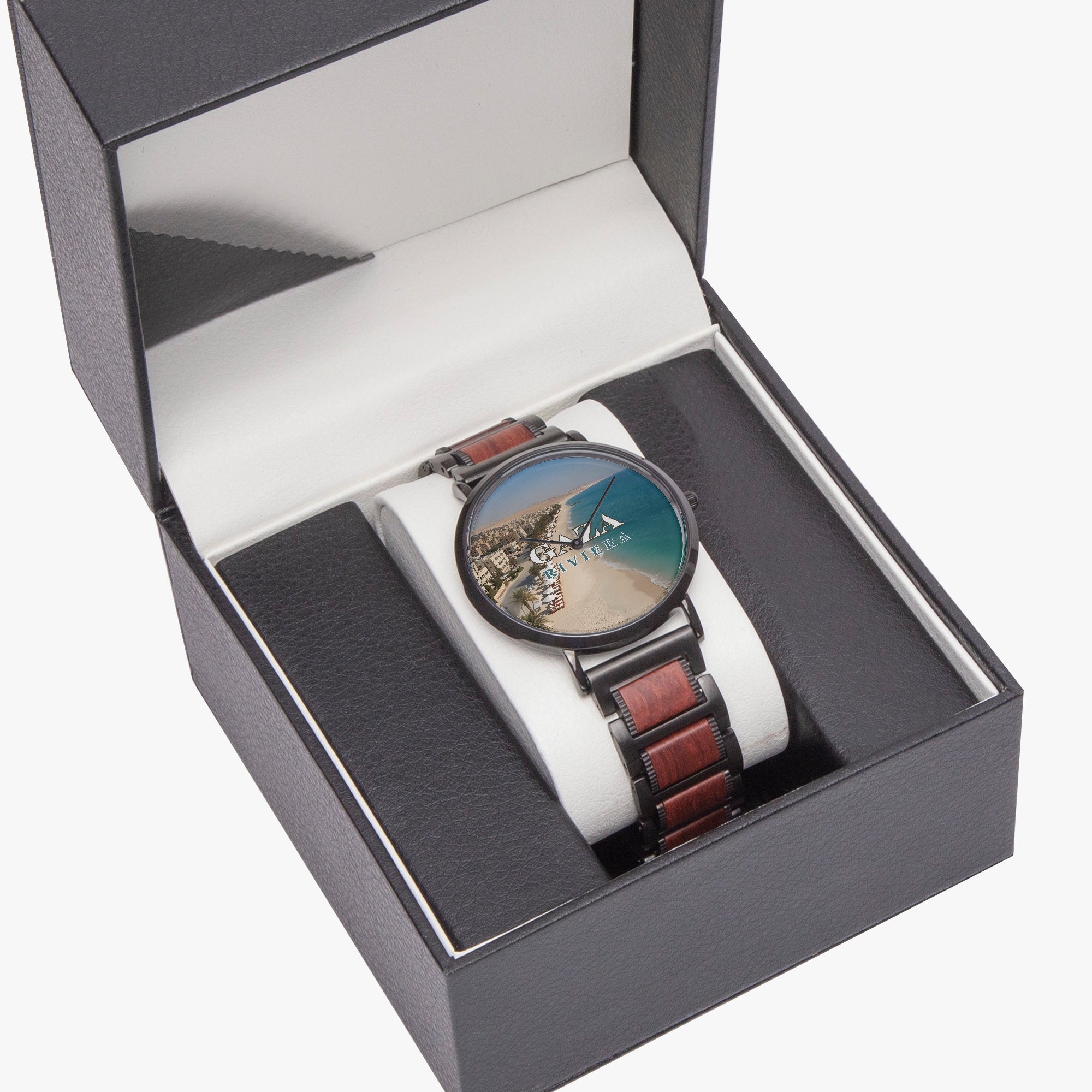 Gaza Riviera Wooden Strap Quartz Watch - Jewelry, Watches - EpiAl's Shop