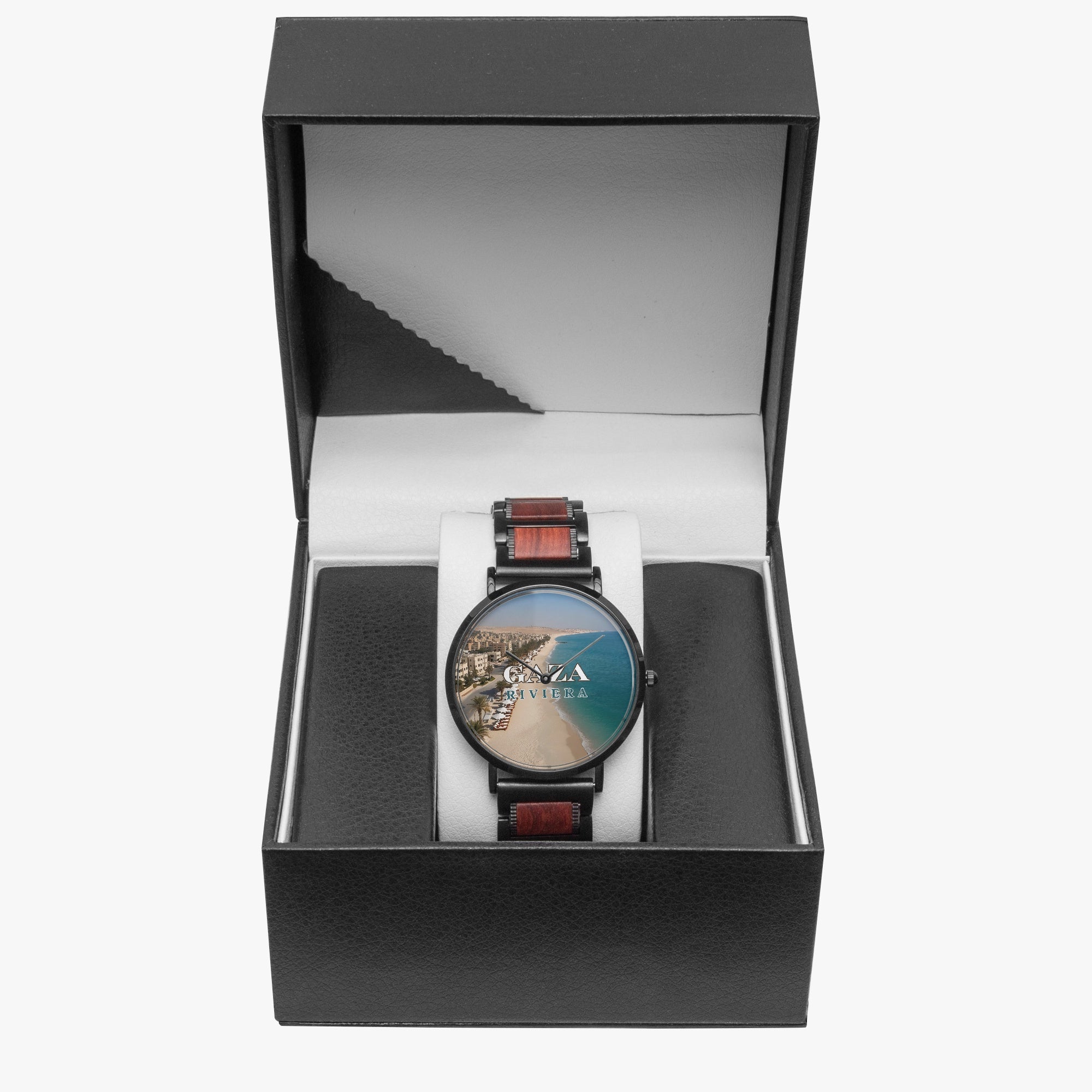 Gaza Riviera Wooden Strap Quartz Watch - Jewelry, Watches - EpiAl's Shop