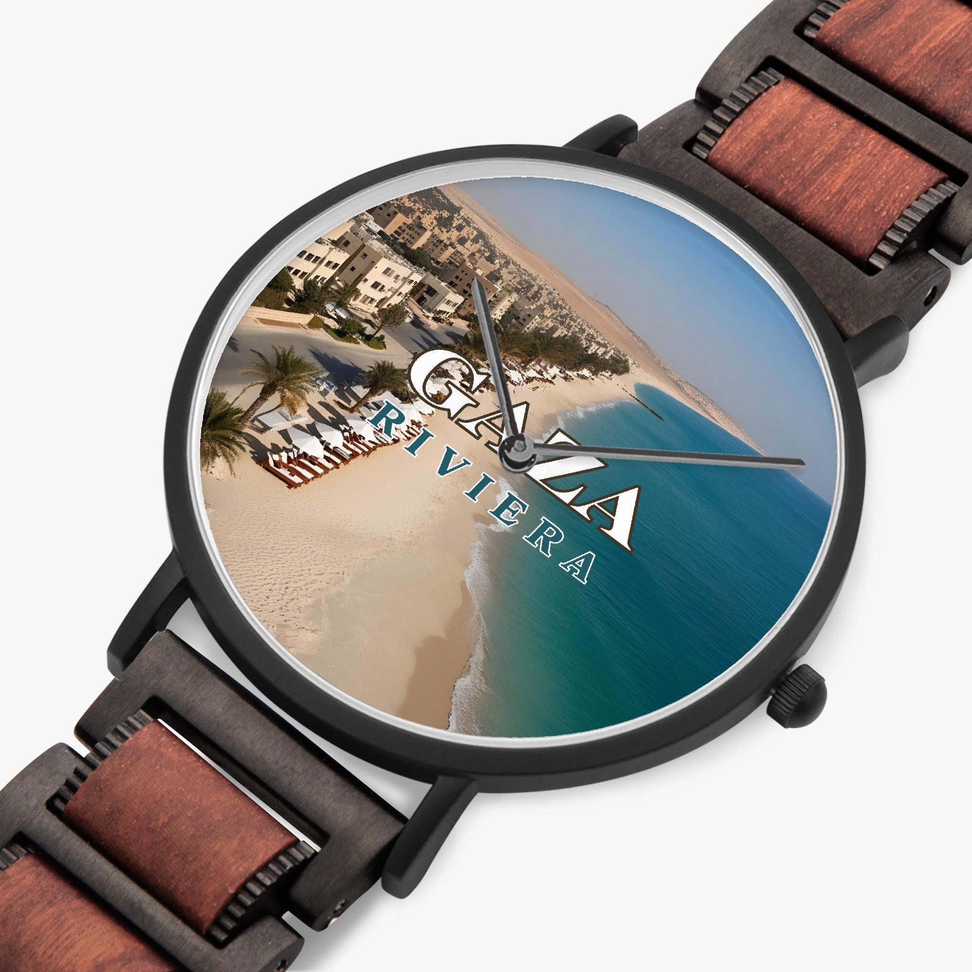 Gaza Riviera Wooden Strap Quartz Watch - Jewelry, Watches - EpiAl's Shop