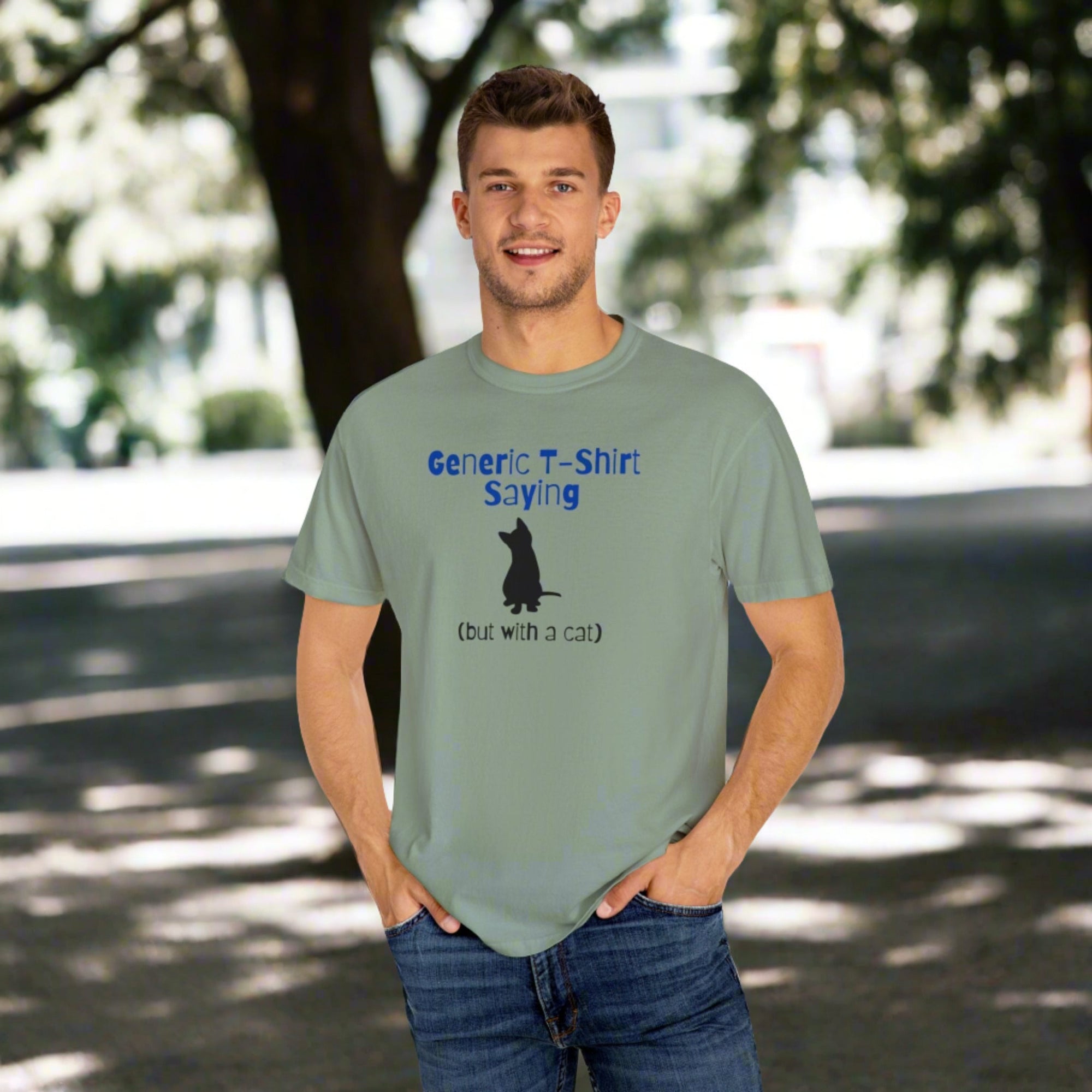 Generic T - Shirt Saying Unisex Garment - Dyed T - shirt - T - Shirt - Epileptic Al’s Shop