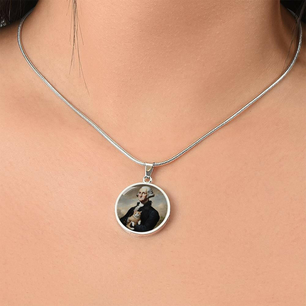 George Washington Cat Necklace - Jewelry - Epileptic Al’s Shop