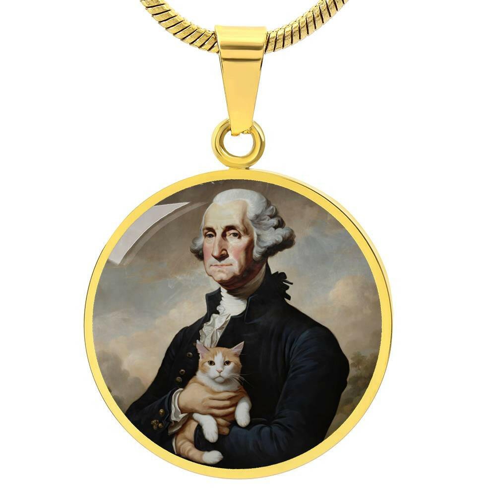 George Washington Cat Necklace - EpiAl's Shop