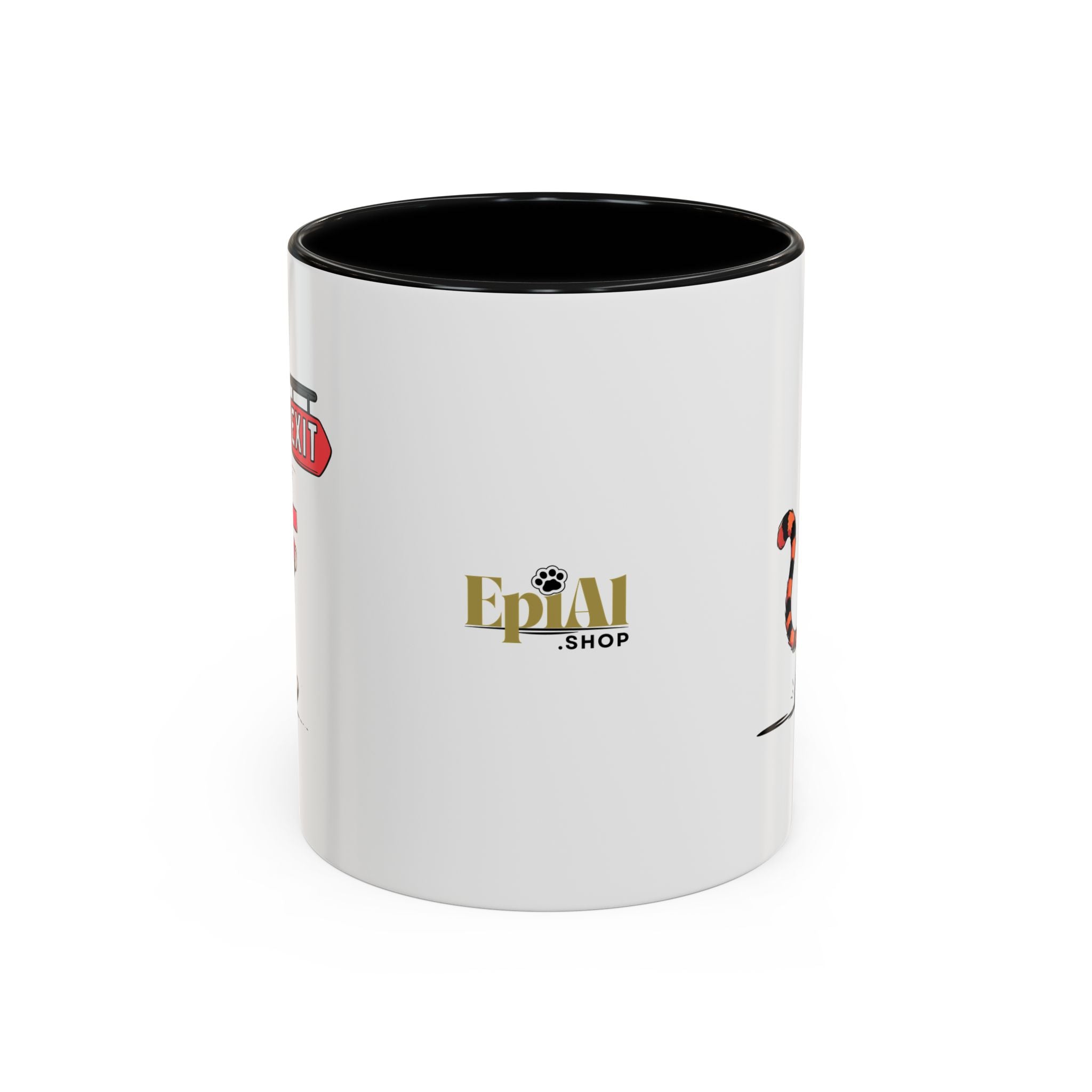Getting the F Outta Here Cat Coffee Mug - Drinkware, Coffee Mugs - EpiAl's Shop