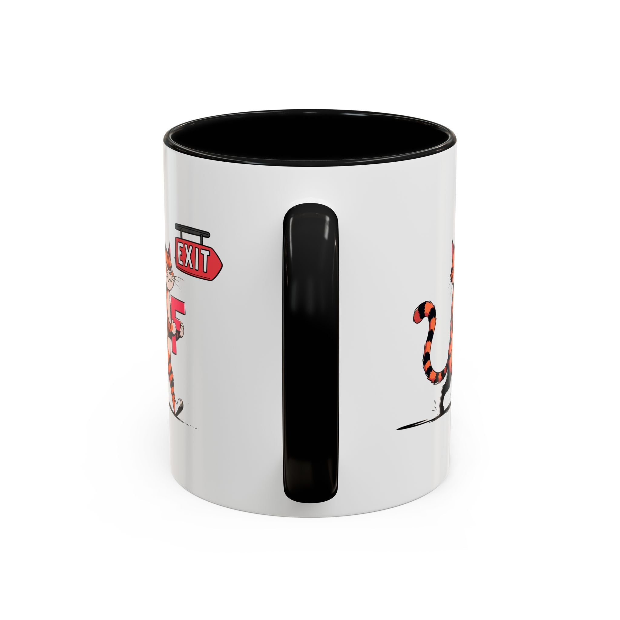 Getting the F Outta Here Cat Coffee Mug - Drinkware, Coffee Mugs - EpiAl's Shop