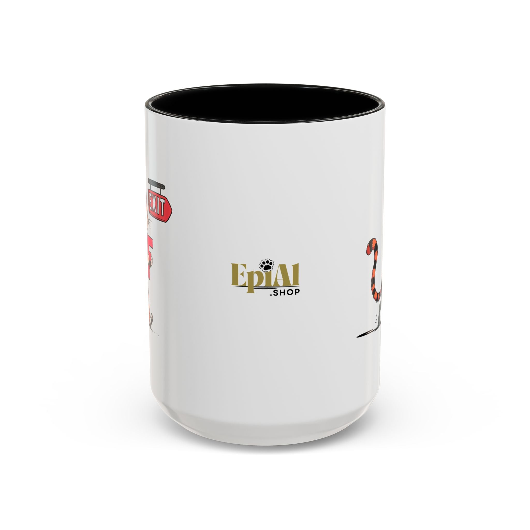 Getting the F Outta Here Cat Coffee Mug - Drinkware, Coffee Mugs - EpiAl's Shop