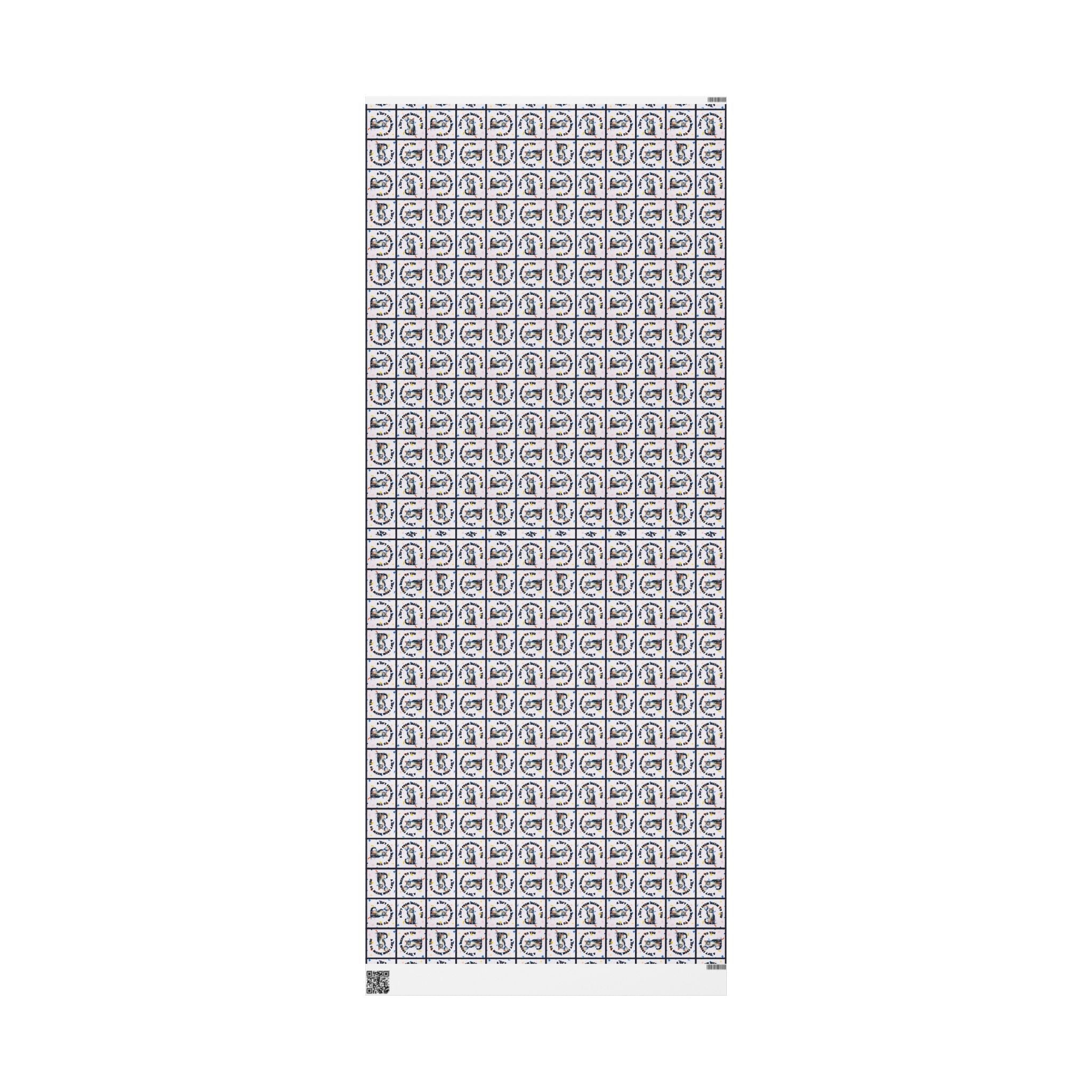 Gift from Meow to You Wrapping Paper - Paper Products, Gift Wrapping Paper - EpiAl's Shop