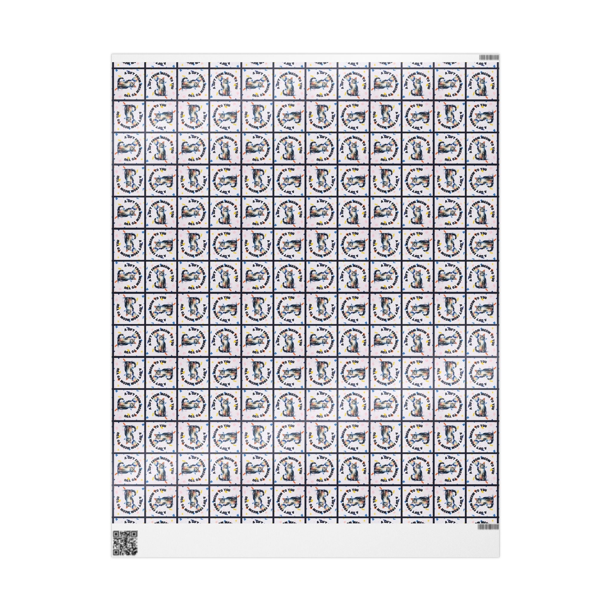 Gift from Meow to You Wrapping Paper - Paper Products, Gift Wrapping Paper - EpiAl's Shop
