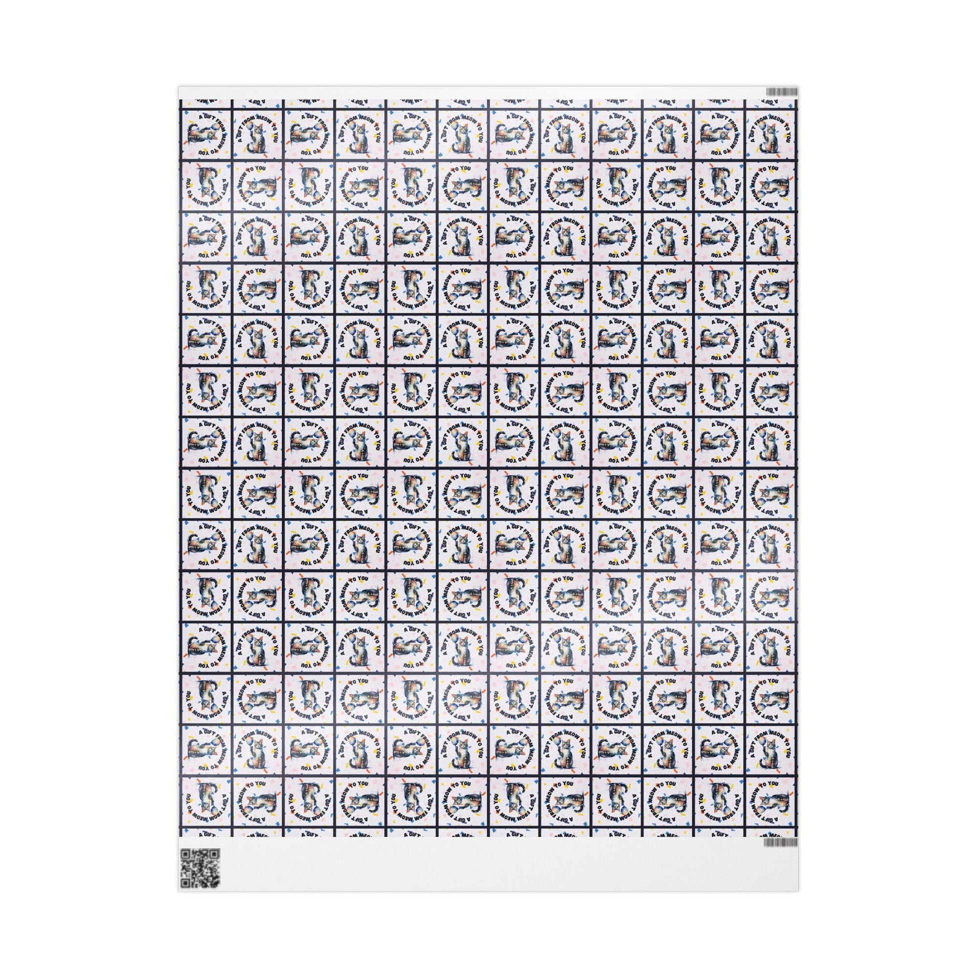 Gift from Meow to You Wrapping Paper - Paper Products, Gift Wrapping Paper - EpiAl's Shop