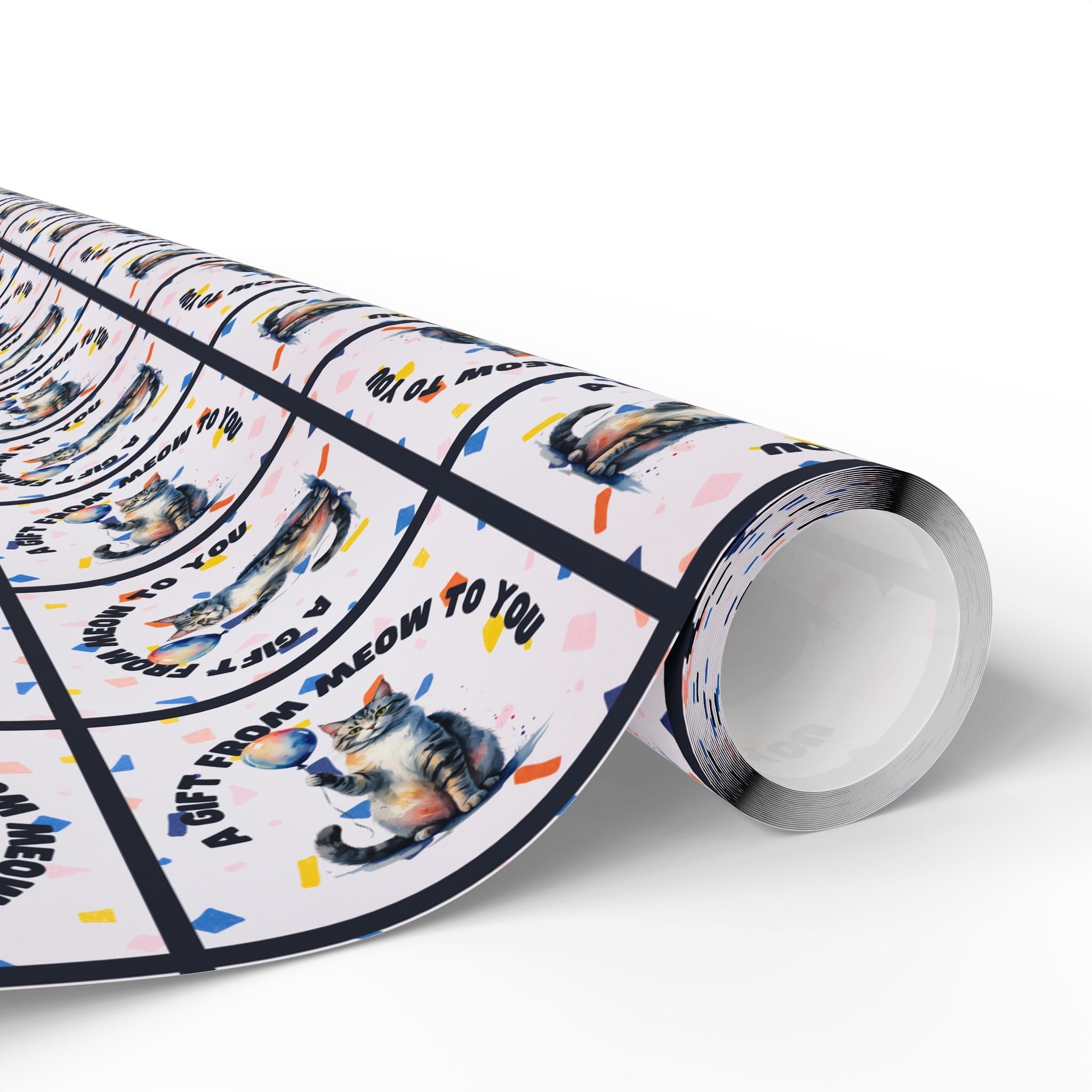 Gift from Meow to You Wrapping Paper - Paper Products, Gift Wrapping Paper - EpiAl's Shop