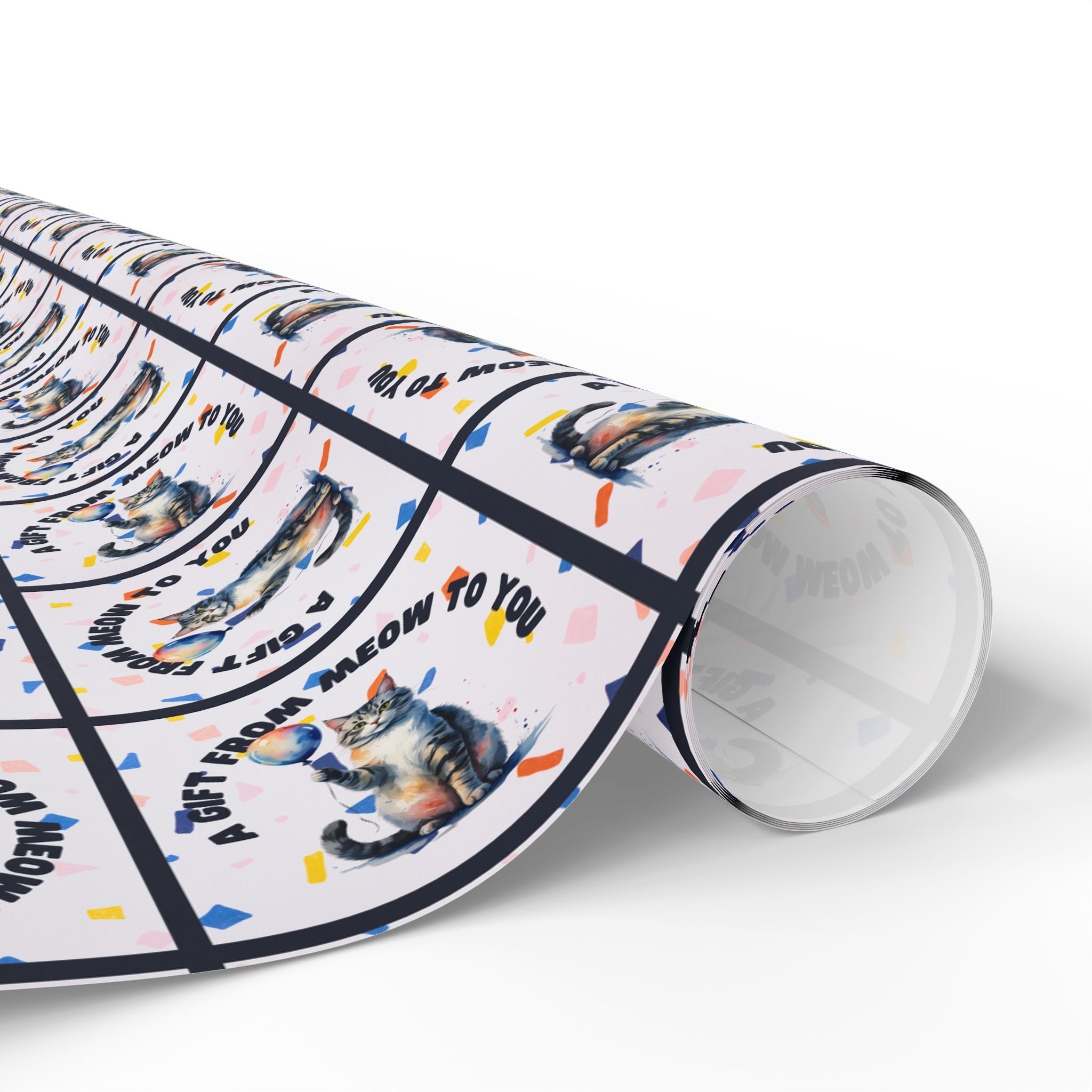 Gift from Meow to You Wrapping Paper - Paper Products, Gift Wrapping Paper - EpiAl's Shop