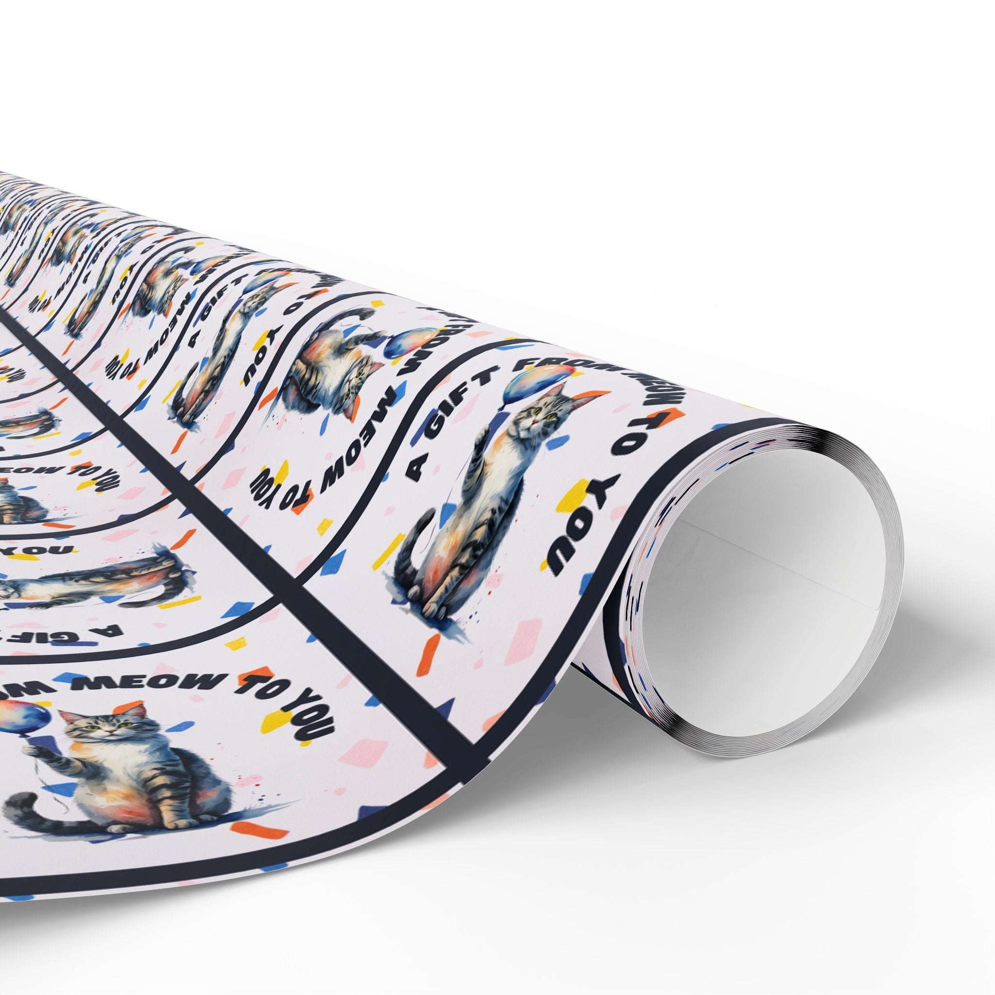 Gift from Meow to You Wrapping Paper - Paper Products, Gift Wrapping Paper - EpiAl's Shop