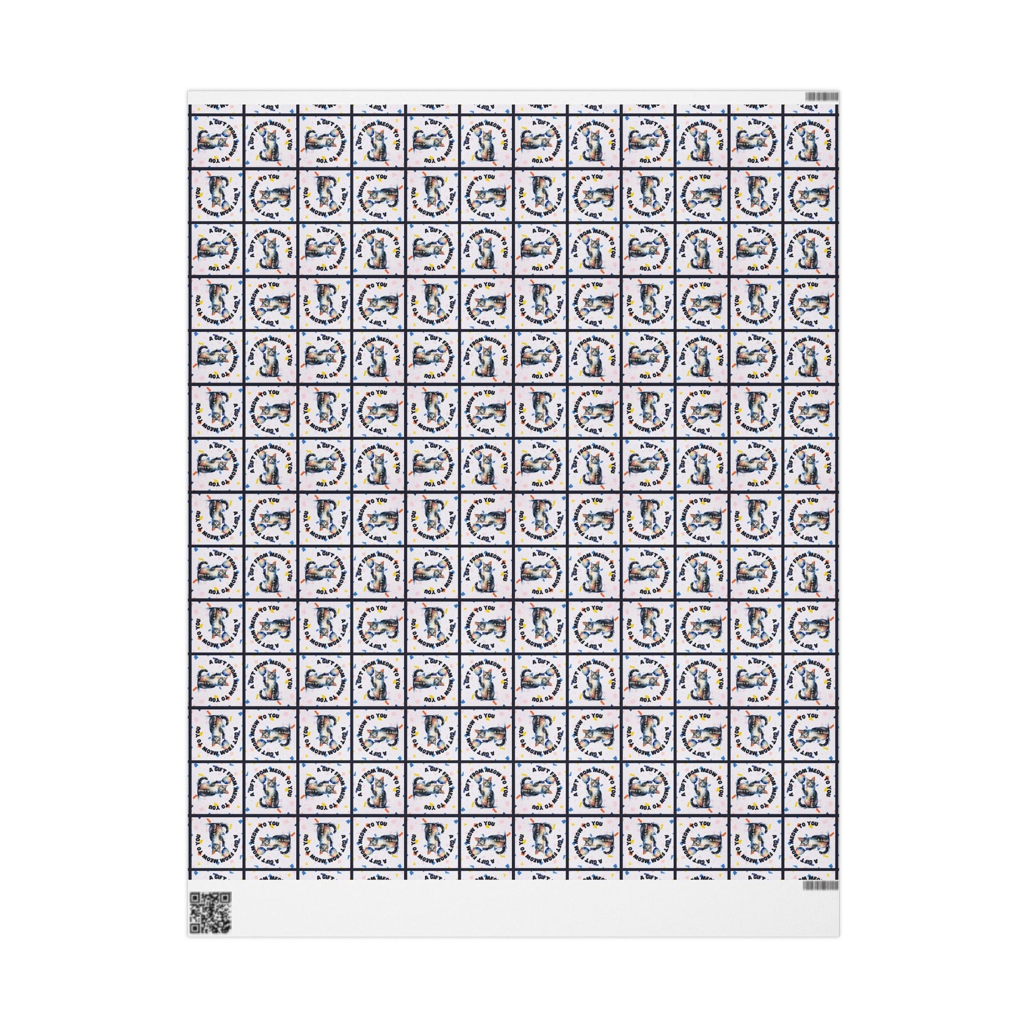 Gift from Meow to You Wrapping Paper - Paper Products, Gift Wrapping Paper - EpiAl's Shop