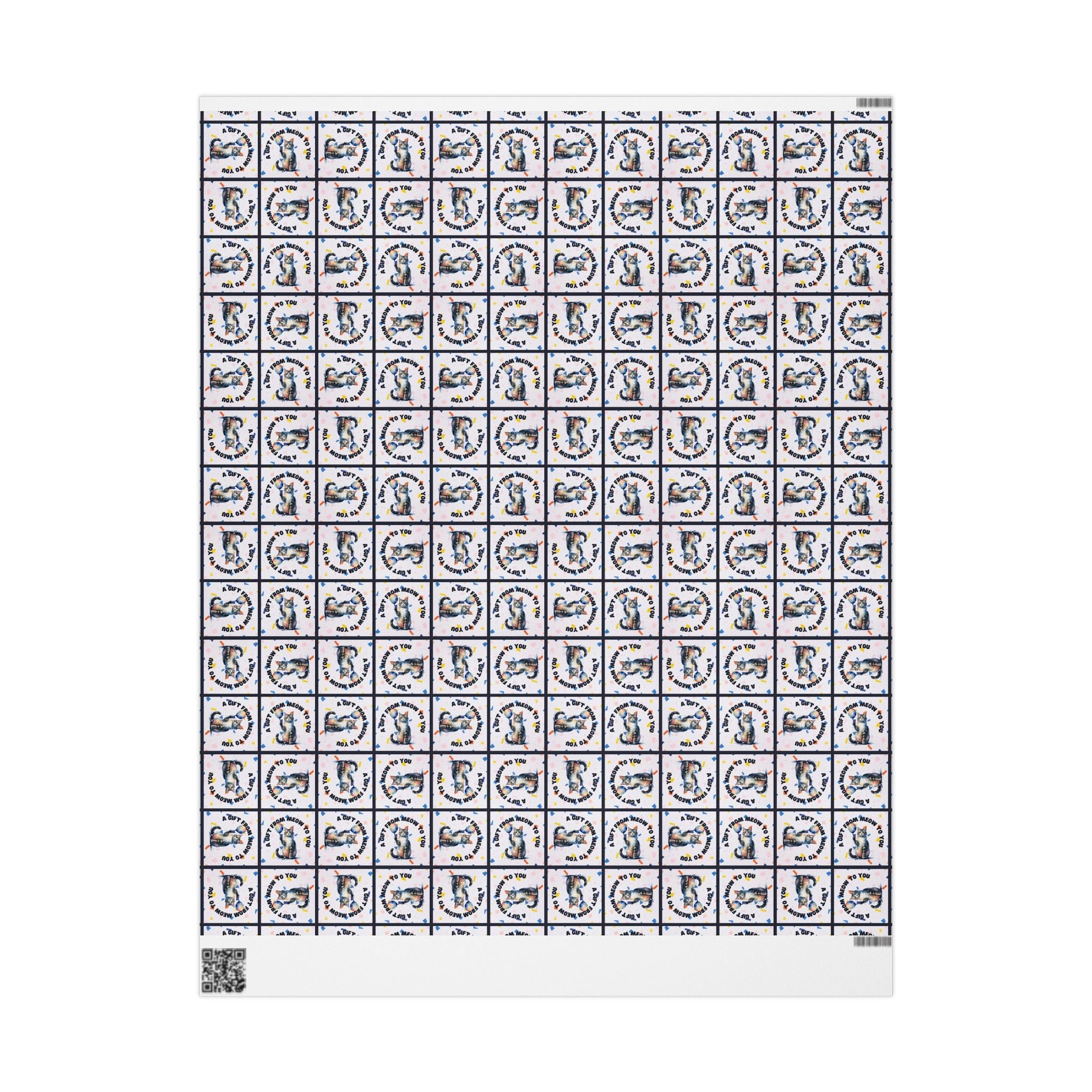 Gift from Meow to You Wrapping Paper - Paper Products, Gift Wrapping Paper - EpiAl's Shop