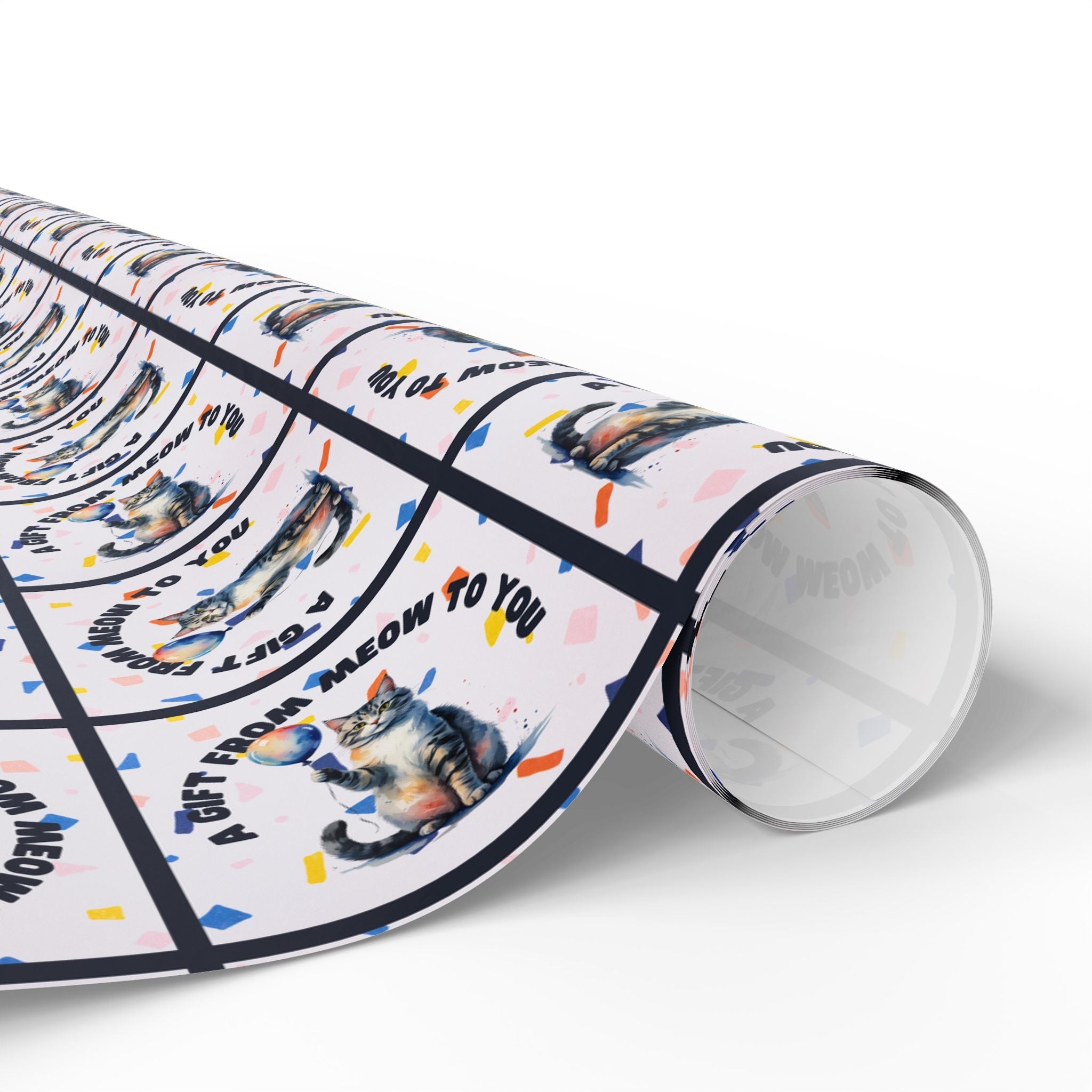 Gift from Meow to You Wrapping Paper - Paper Products, Gift Wrapping Paper - EpiAl's Shop