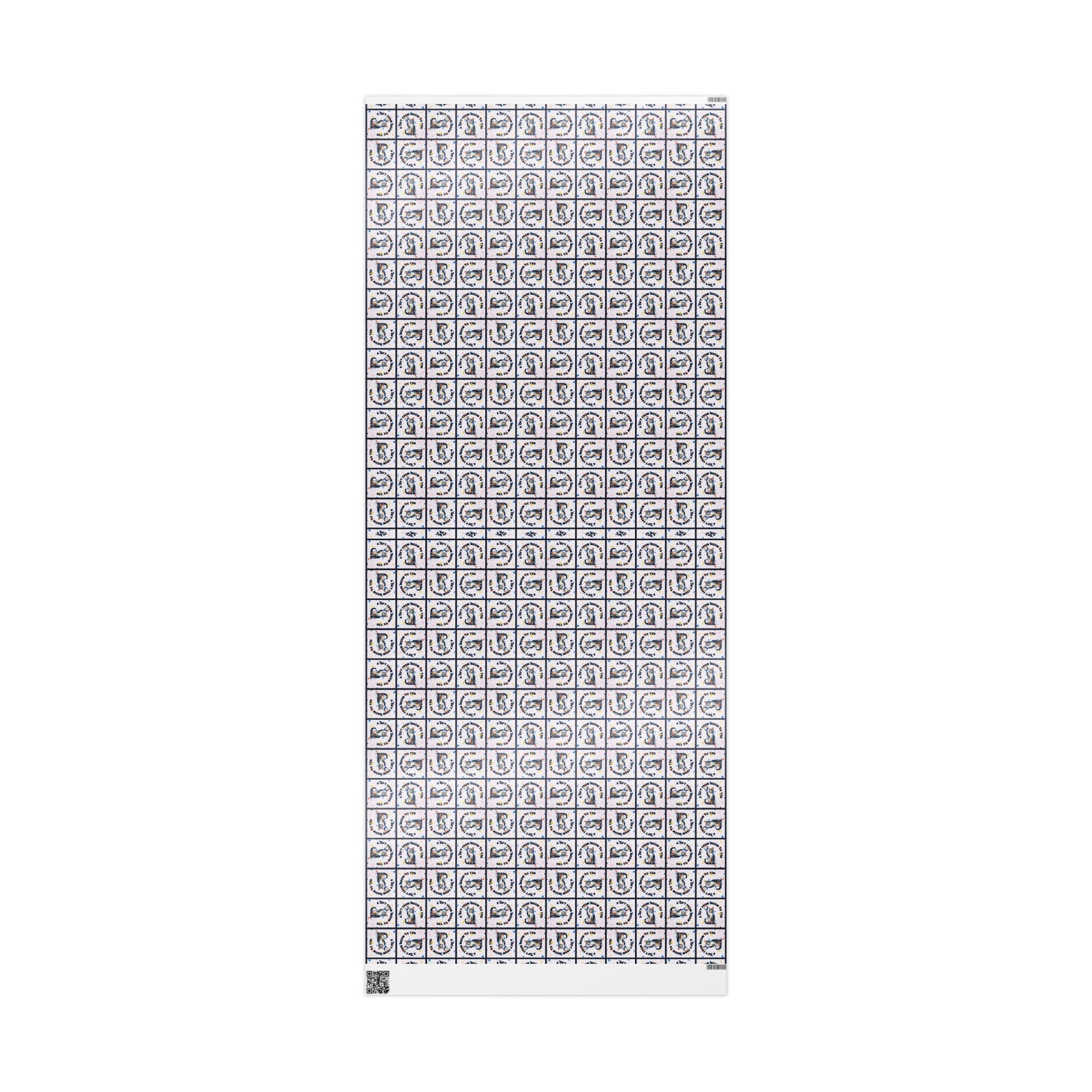 Gift from Meow to You Wrapping Paper - Paper Products, Gift Wrapping Paper - EpiAl's Shop