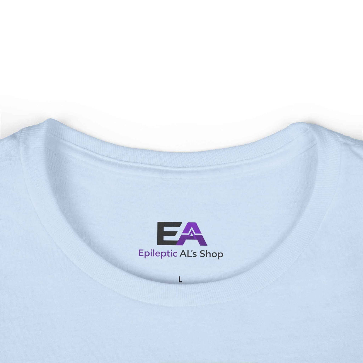 Glitch Halo Women’s Epilepsy Awareness T-Shirt – Purple Ribbon Awareness Tee - Clothing, Women, T-Shirts - EpiAl's Shop