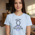 Glitch Halo Women’s Epilepsy Awareness T-Shirt – Purple Ribbon Awareness Tee - Clothing, Women, T-Shirts - EpiAl's Shop