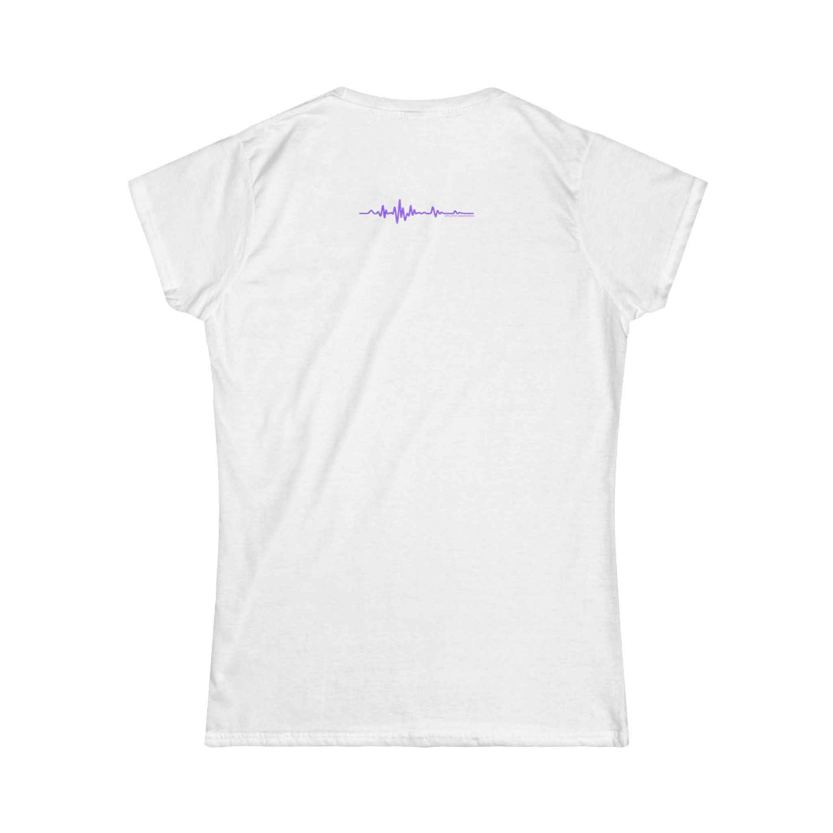 Glitch Halo Women’s Epilepsy Awareness T-Shirt – Purple Ribbon Awareness Tee - Clothing, Women, T-Shirts - EpiAl's Shop
