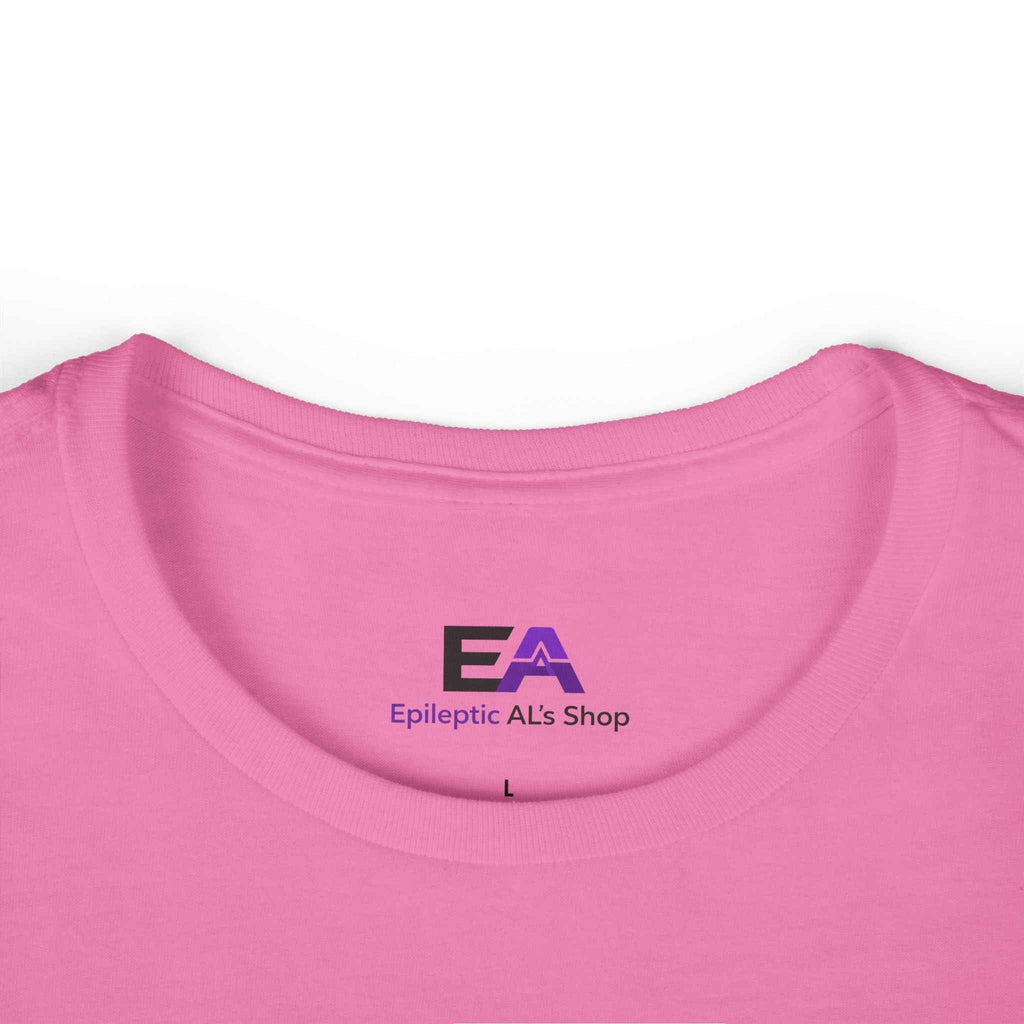 Glitch Halo Women’s Epilepsy Awareness T-Shirt – Purple Ribbon Awareness Tee - Clothing, Women, T-Shirts - EpiAl's Shop