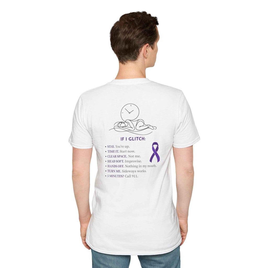 Glitch Happens Tee – Minimalist Seizure First Aid Shirt - Clothing, Unisex, T-Shirts - EpiAl's Shop