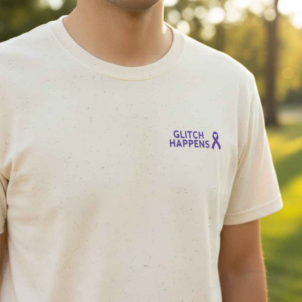 Glitch Happens Tee – Minimalist Seizure First Aid Shirt - Clothing, Unisex, T-Shirts - EpiAl's Shop
