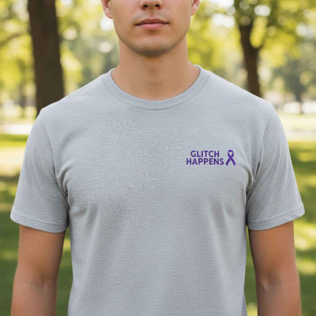 Glitch Happens Tee – Minimalist Seizure First Aid Shirt - Clothing, Unisex, T-Shirts - EpiAl's Shop