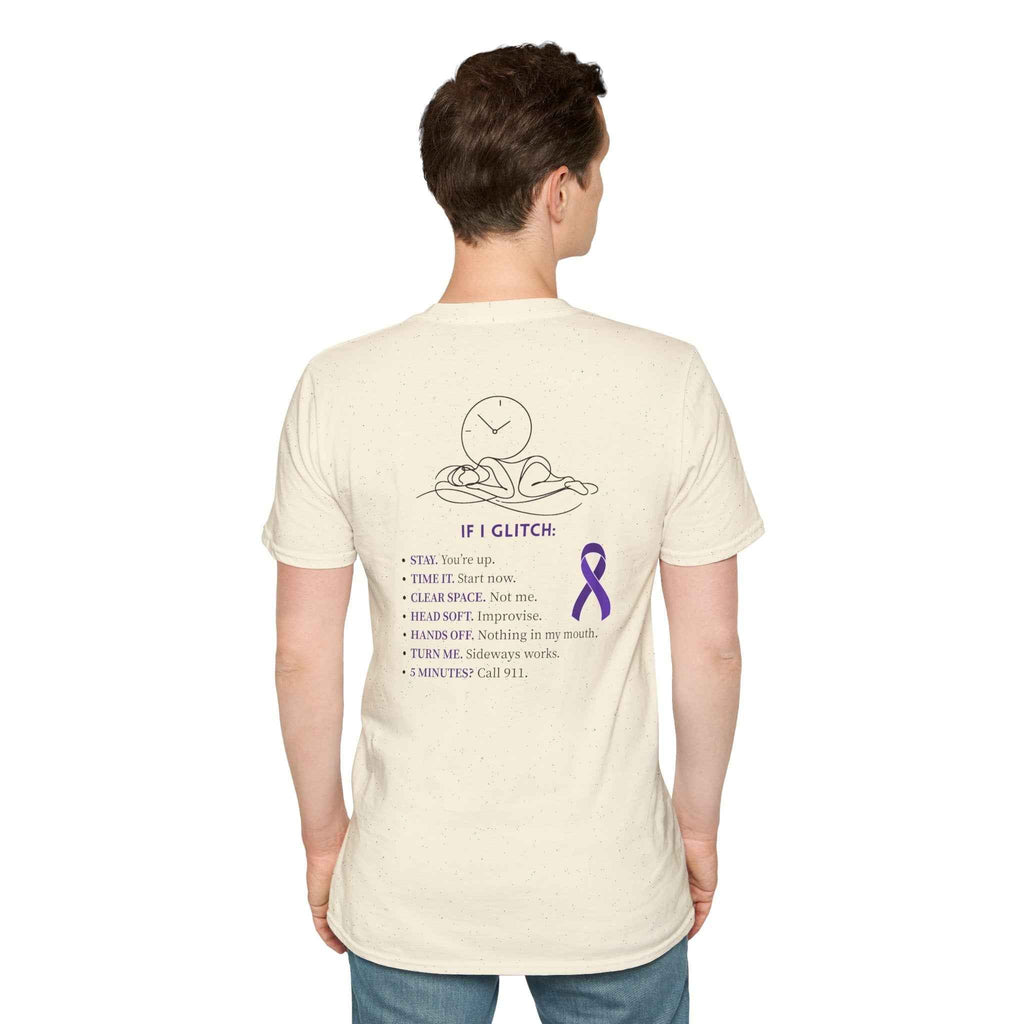 Glitch Happens Tee – Minimalist Seizure First Aid Shirt - Clothing, Unisex, T-Shirts - EpiAl's Shop
