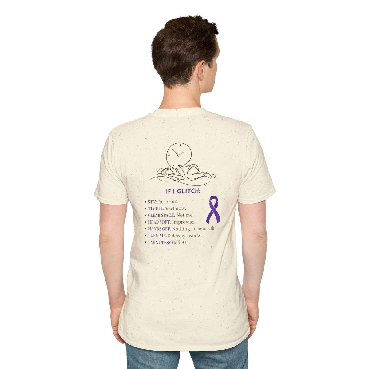 Glitch Happens Tee – Minimalist Seizure First Aid Shirt - Clothing, Unisex, T-Shirts - EpiAl's Shop