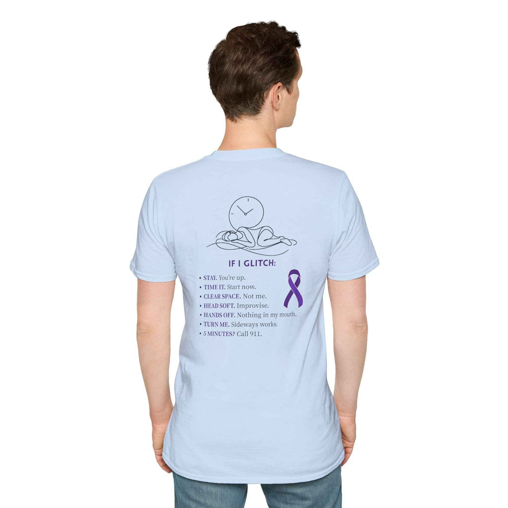 Glitch Happens Tee – Minimalist Seizure First Aid Shirt - Clothing, Unisex, T-Shirts - EpiAl's Shop