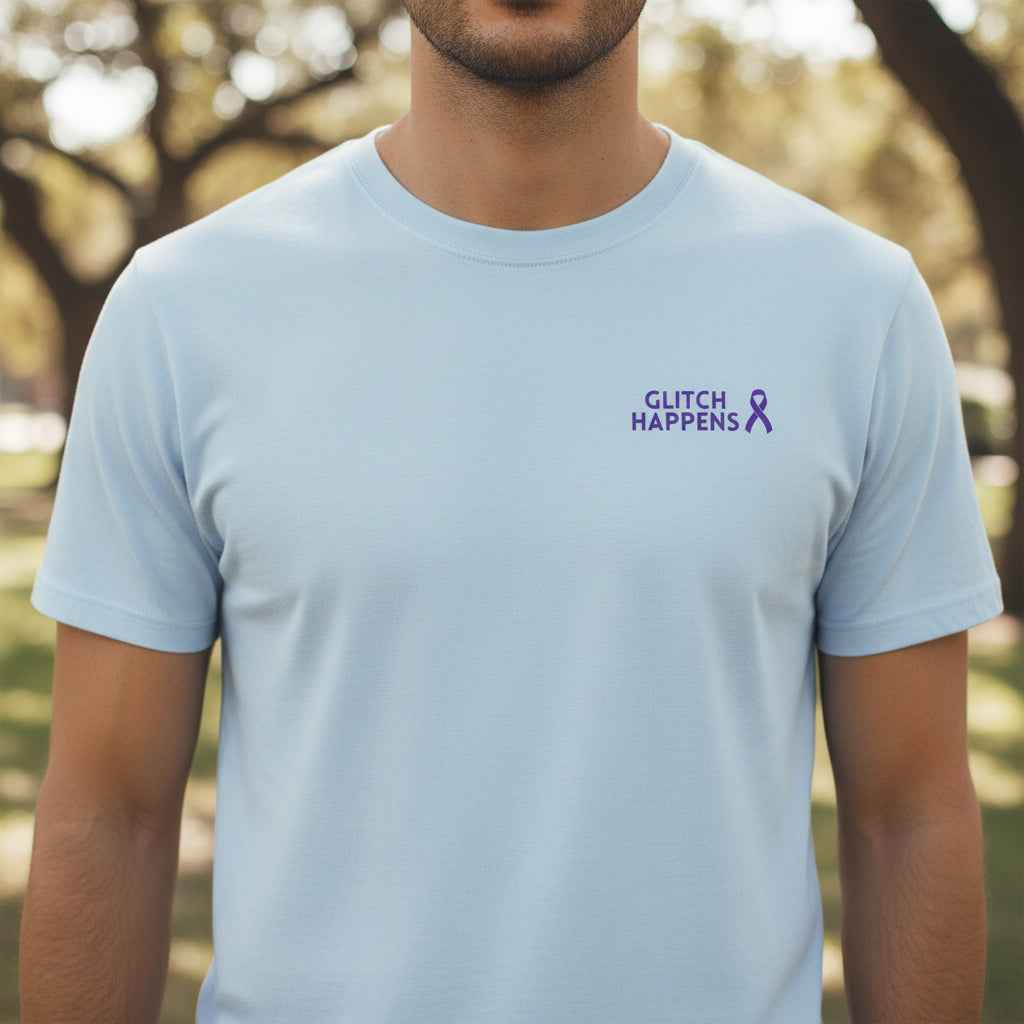 Glitch Happens Tee – Minimalist Seizure First Aid Shirt - Clothing, Unisex, T-Shirts - EpiAl's Shop