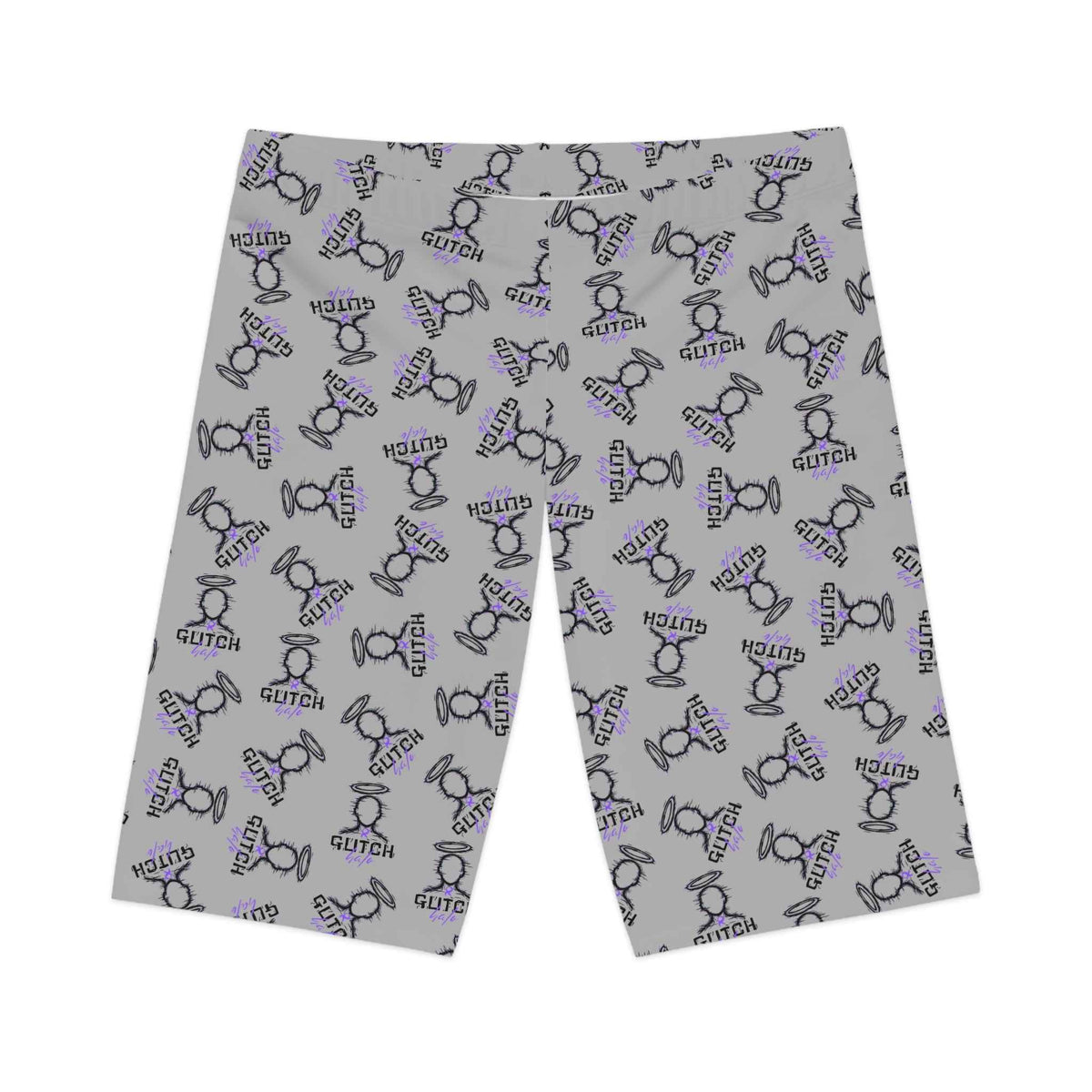 Glitch Pattern Women's Bike Shorts — All-Over Print Tech Cycling Shorts - Clothing, Unisex, Shorts, Cycling - EpiAl's Shop