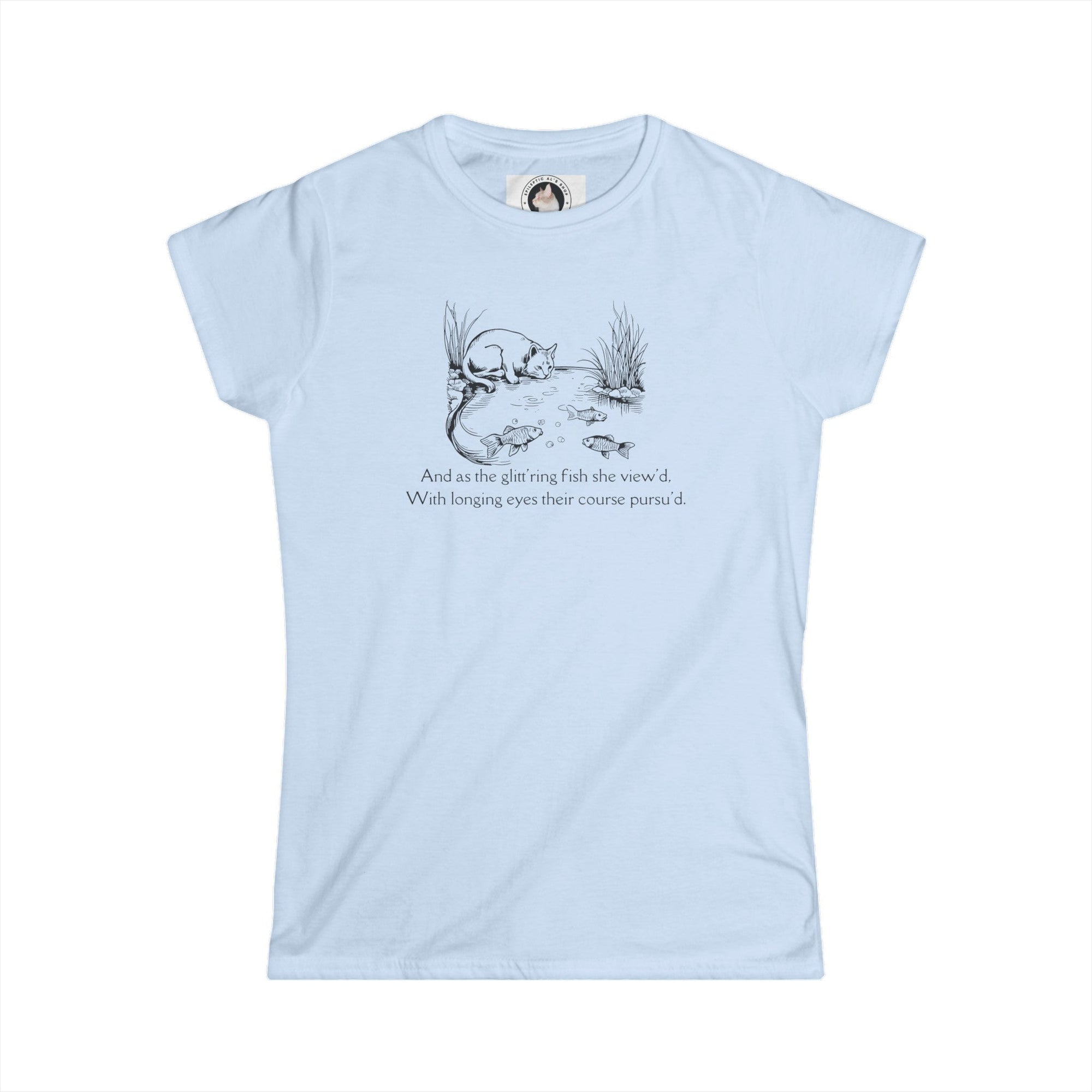 Glitterin' Fish Women's Softstyle Tee - T - Shirt - Epileptic Al’s Shop