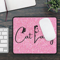 Glittery Cat Lady Gaming Mouse Pad for Cat Lovers and Gamers - Accessories, Office, Mouse Pads - EpiAl's Shop