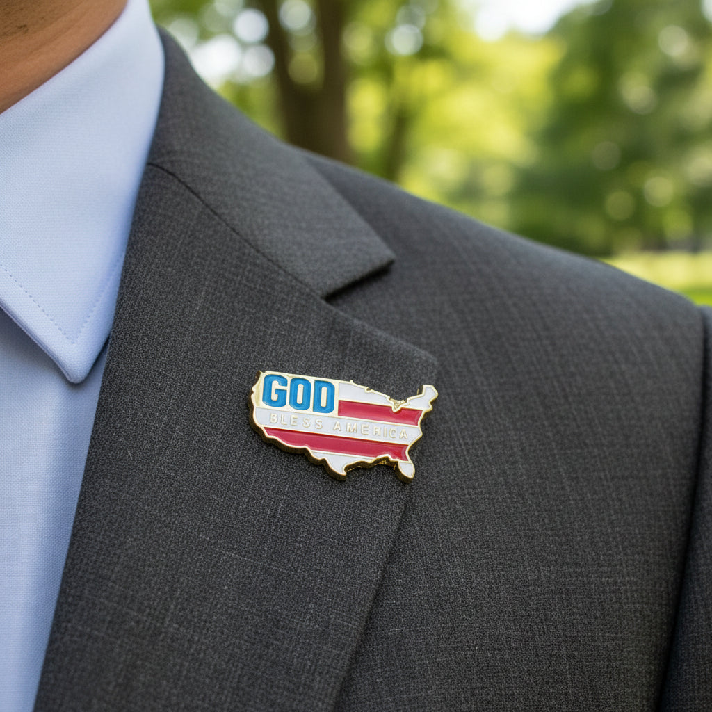 God Bless America Lapel Pin
