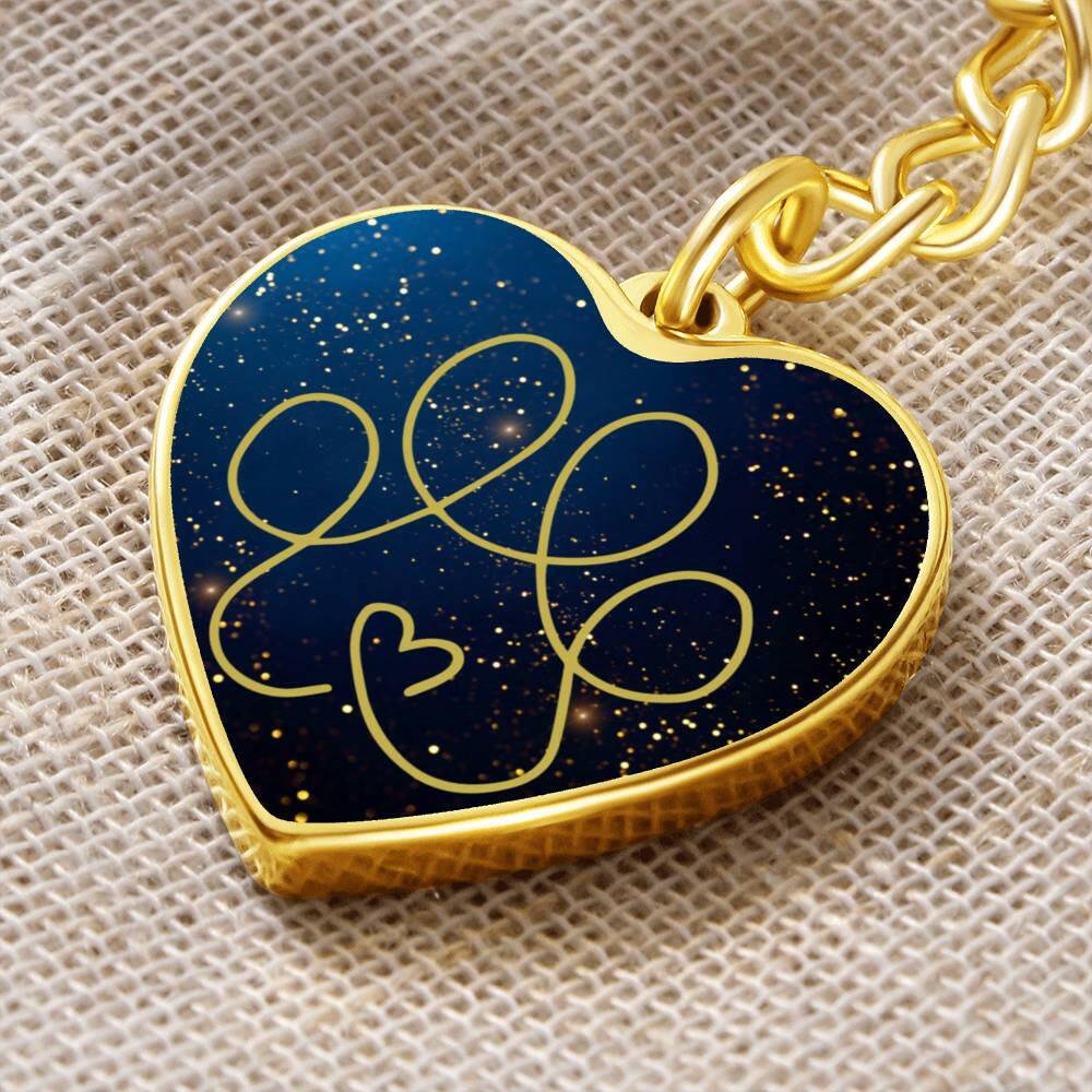 Gold & Blue Keychain - EpiAl's Shop