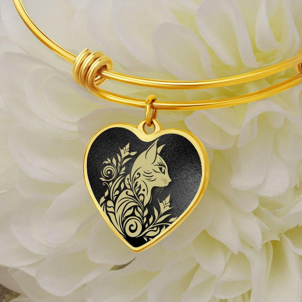 Gold Flower Kitty Bracelet - Jewelry - Epileptic Al’s Shop