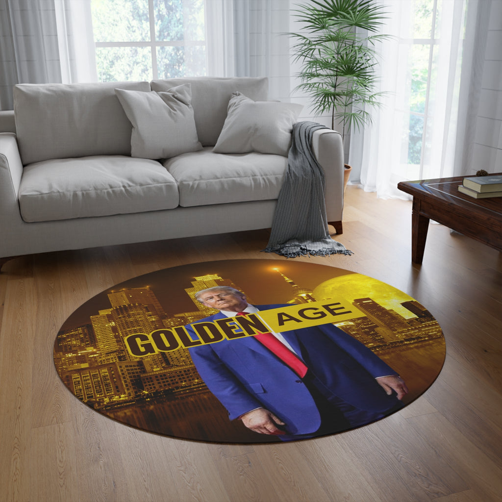 Golden Age Round Rug - Unique Decorative Floor Mat - Decor, Home, Rugs & Doormats - EpiAl's Shop