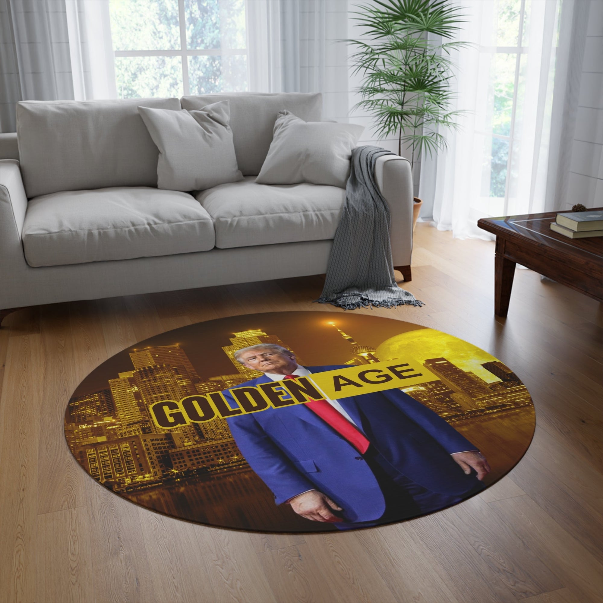 Golden Age Round Rug - Unique Decorative Floor Mat - Decor, Home, Rugs & Doormats - EpiAl's Shop