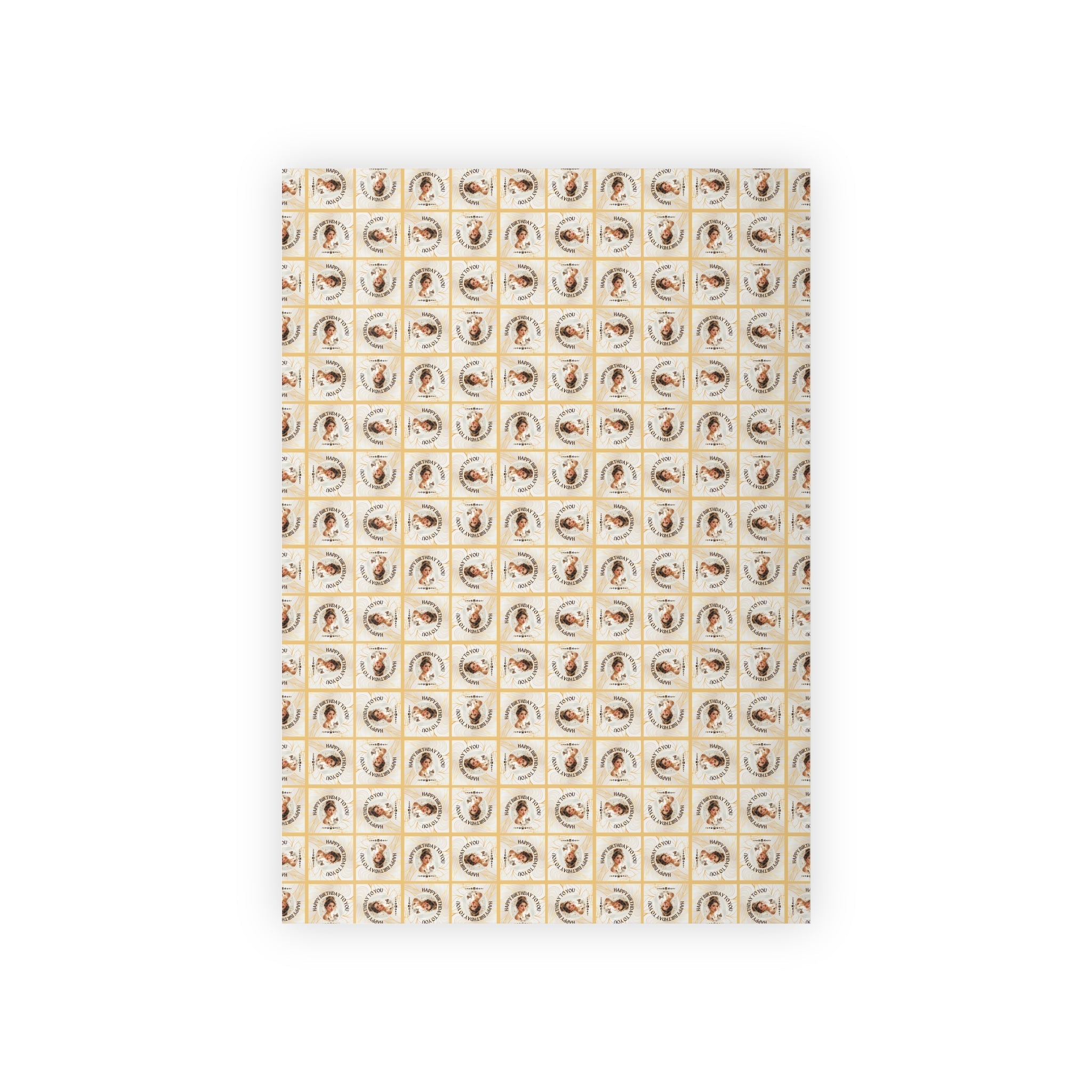 Golden Cat Lady Birthday Gift Wrapping Paper Roll - Paper Products, Gift Wrapping Paper - EpiAl's Shop