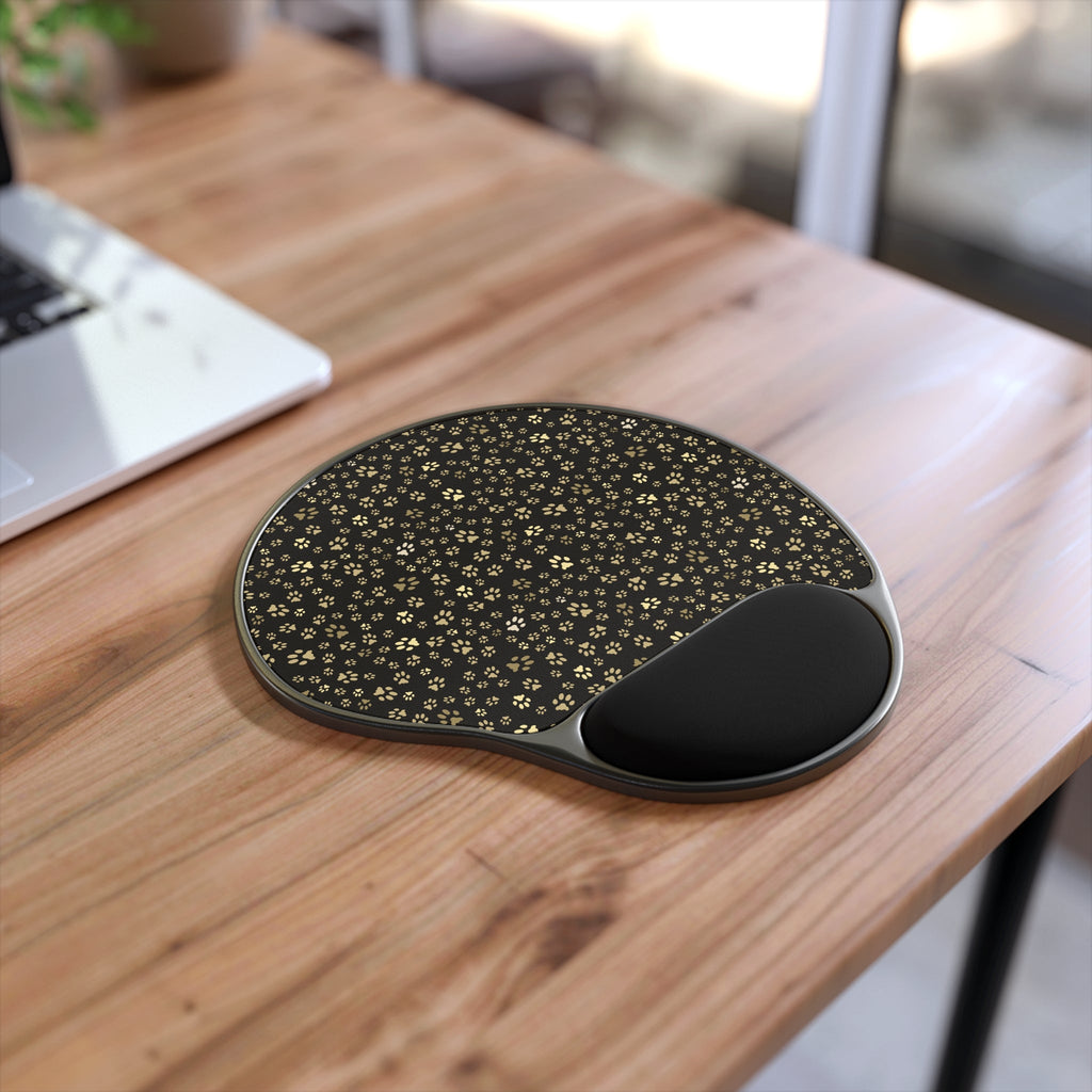 Golden Paws Mouse Pad With Wrist Rest - Home Decor - Epileptic Al’s Shop