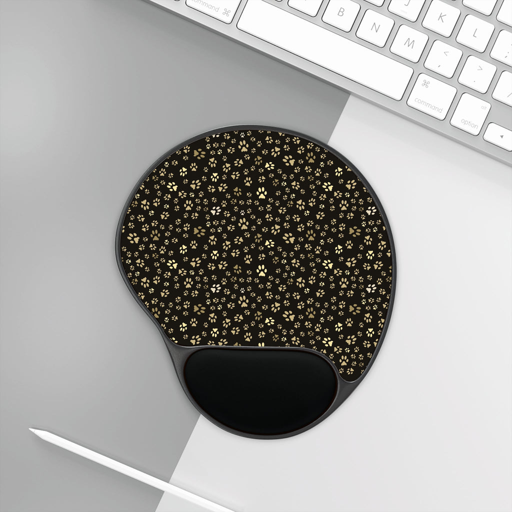 Golden Paws Mouse Pad With Wrist Rest - Home Decor - Epileptic Al’s Shop