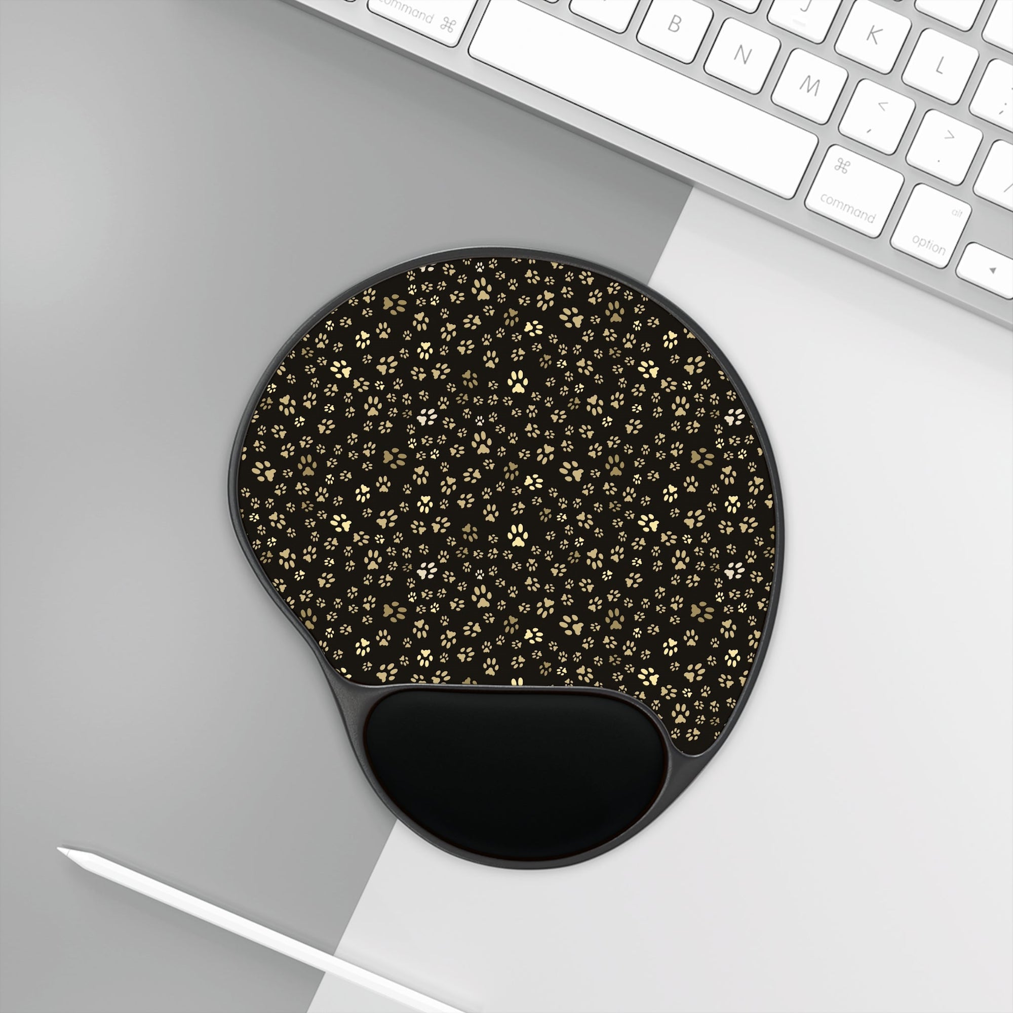 Golden Paws Mouse Pad With Wrist Rest - Home Decor - Epileptic Al’s Shop