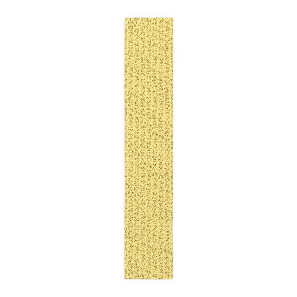 Golden Purr Cat Table Runner – Minimalist Line Art Polka Dot Design - Decor, Home, Tablecloths & Runners - EpiAl's Shop