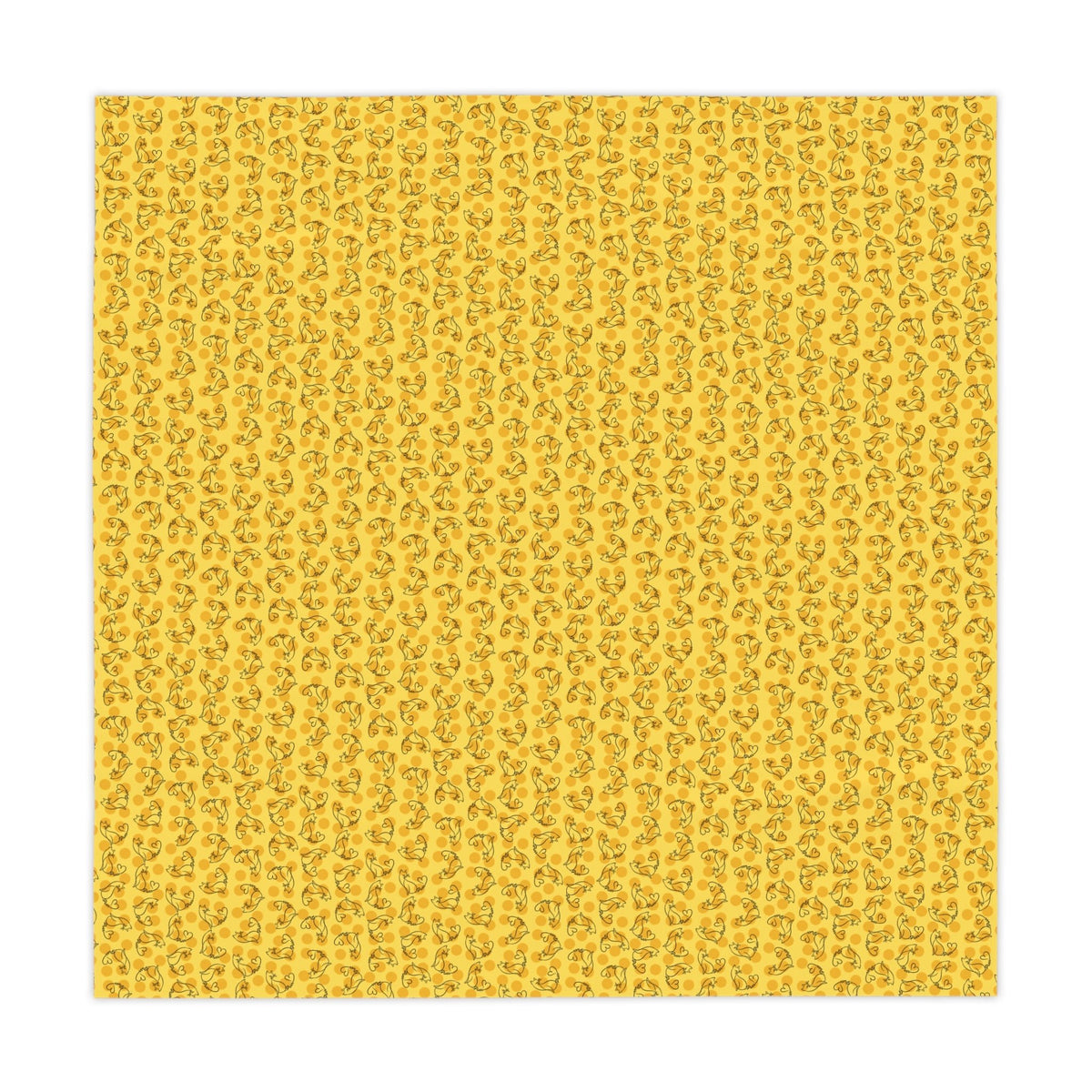 Golden Purr Cat Tablecloth – Minimalist Line Art Polka Dot Design (55" × 55") - Decor, Home, Tablecloths & Runners - EpiAl's Shop