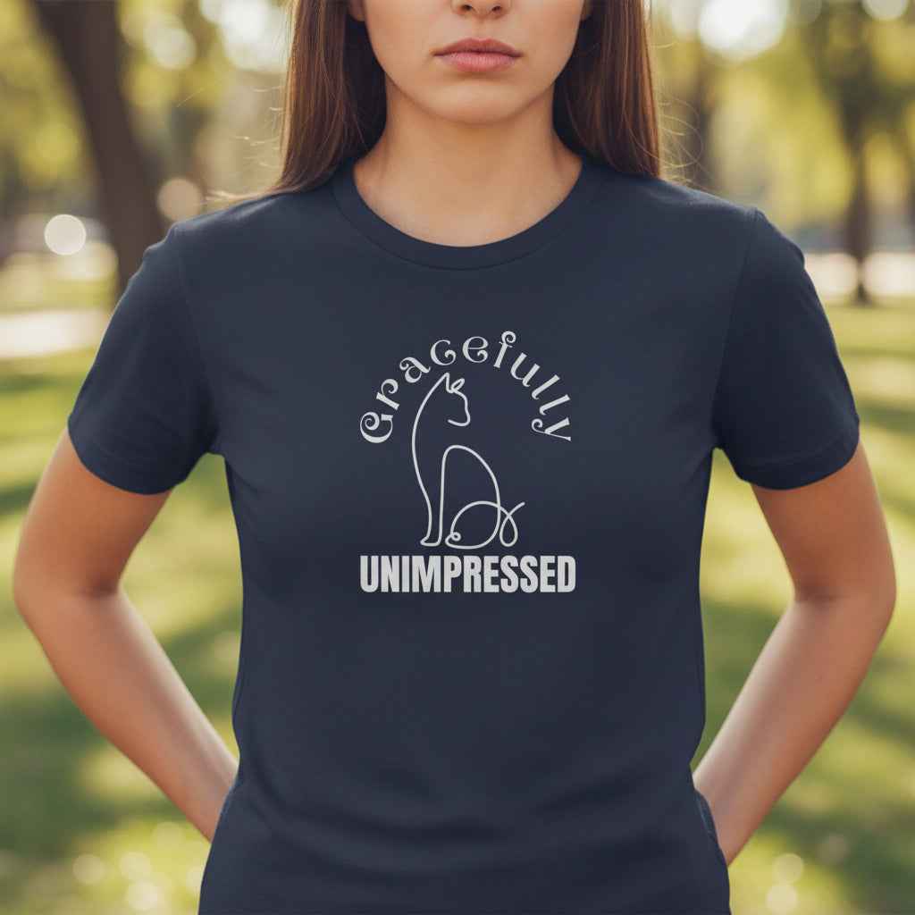 Gracefully Unimpressed Women’s Tee – Soft Look, Sharp Mood - Clothing, Women, T-Shirts - EpiAl's Shop