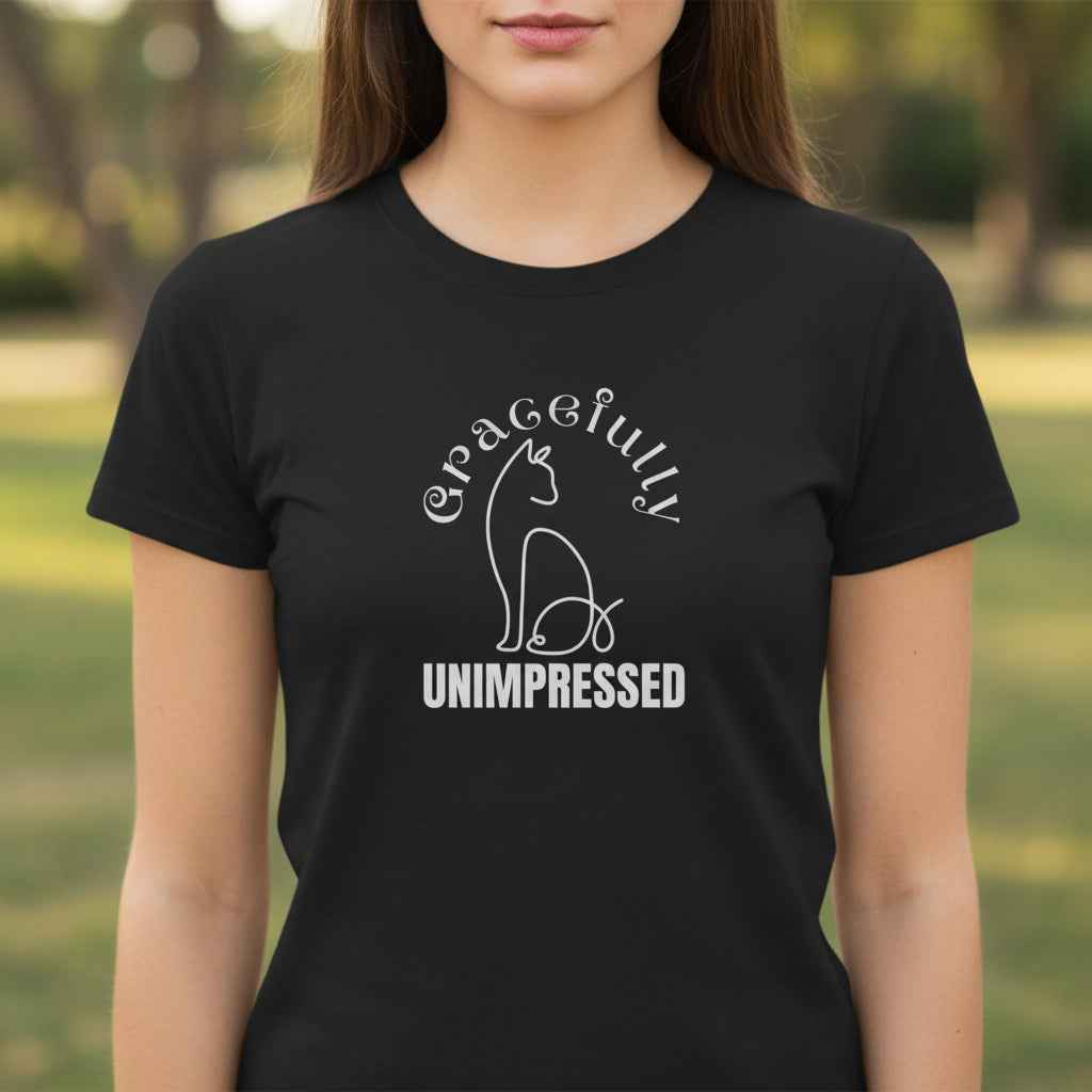 Gracefully Unimpressed Women’s Tee – Soft Look, Sharp Mood - Clothing, Women, T-Shirts - EpiAl's Shop