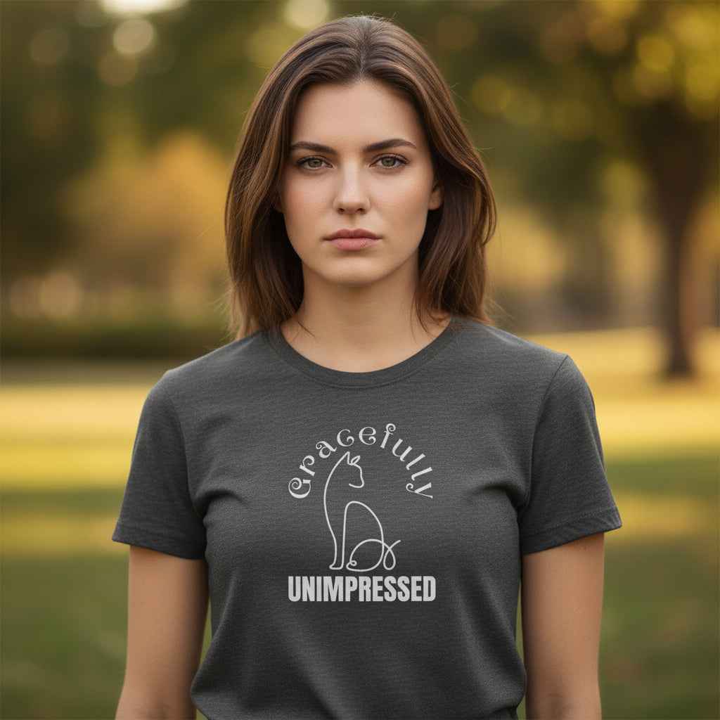 Gracefully Unimpressed Women’s Tee – Soft Look, Sharp Mood - Clothing, Women, T-Shirts - EpiAl's Shop