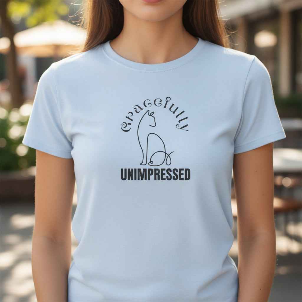 Gracefully Unimpressed Women’s Tee – Soft Look, Sharp Mood - Clothing, Women, T-Shirts - EpiAl's Shop