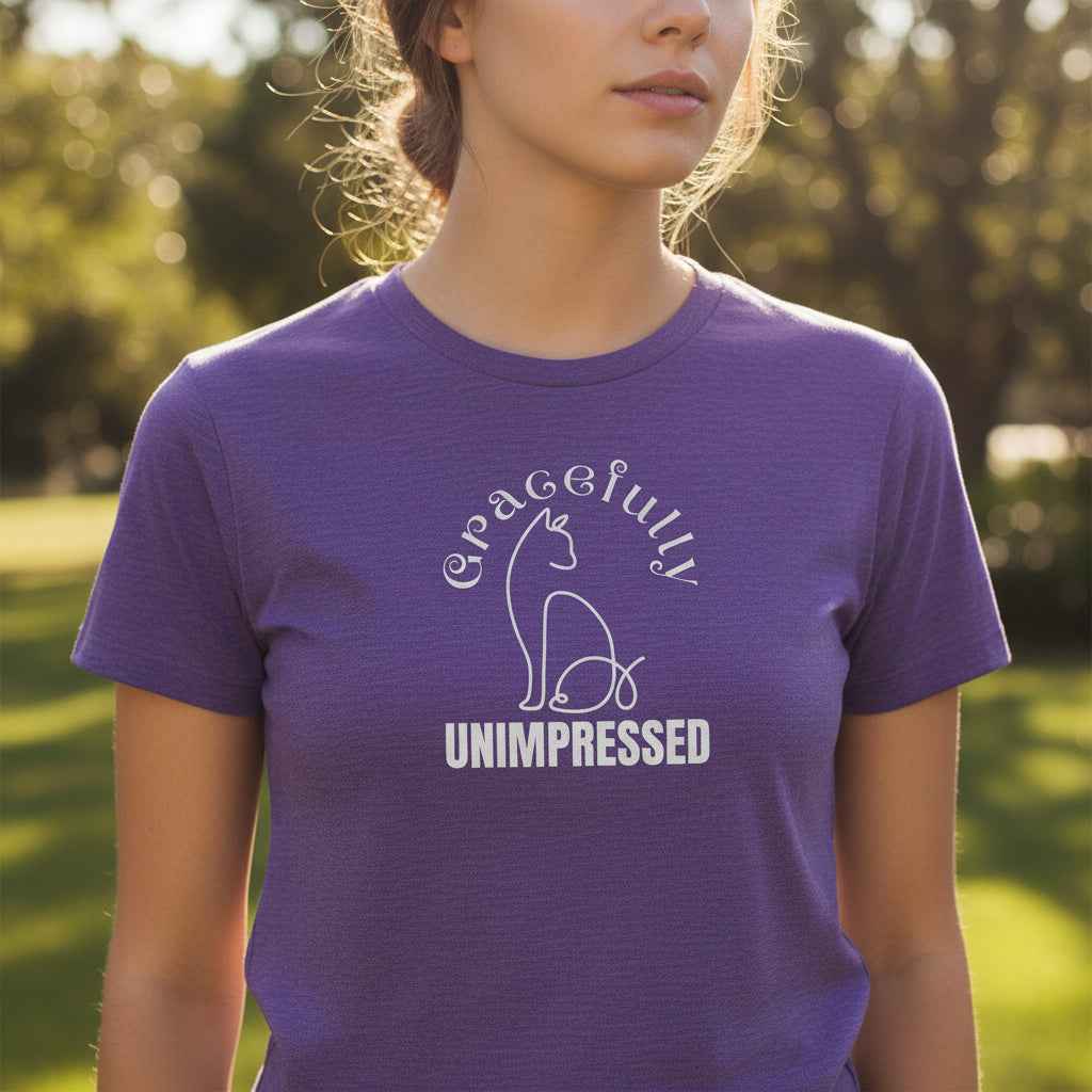 Gracefully Unimpressed Women’s Tee – Soft Look, Sharp Mood - Clothing, Women, T-Shirts - EpiAl's Shop