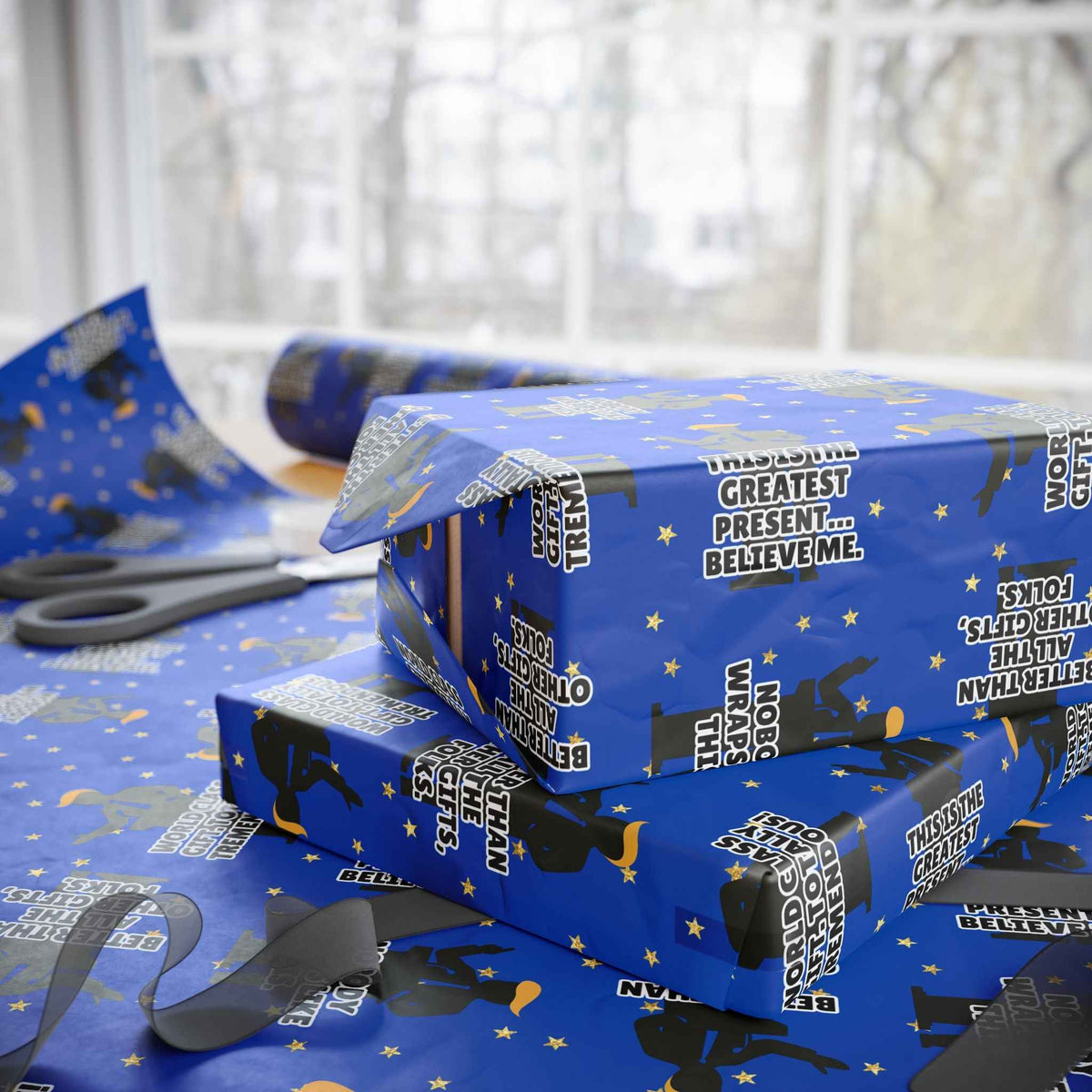 “Greatest Present, Believe Me” Political Parody Wrapping Paper - Gift Wrap, Paper - EpiAl's Shop